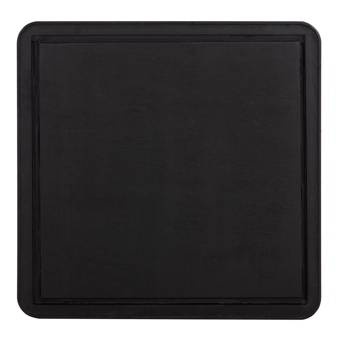 Sintered Stone Square Tabletop Hm6655.01 Black With Black "ring" Frame 80x80cm.