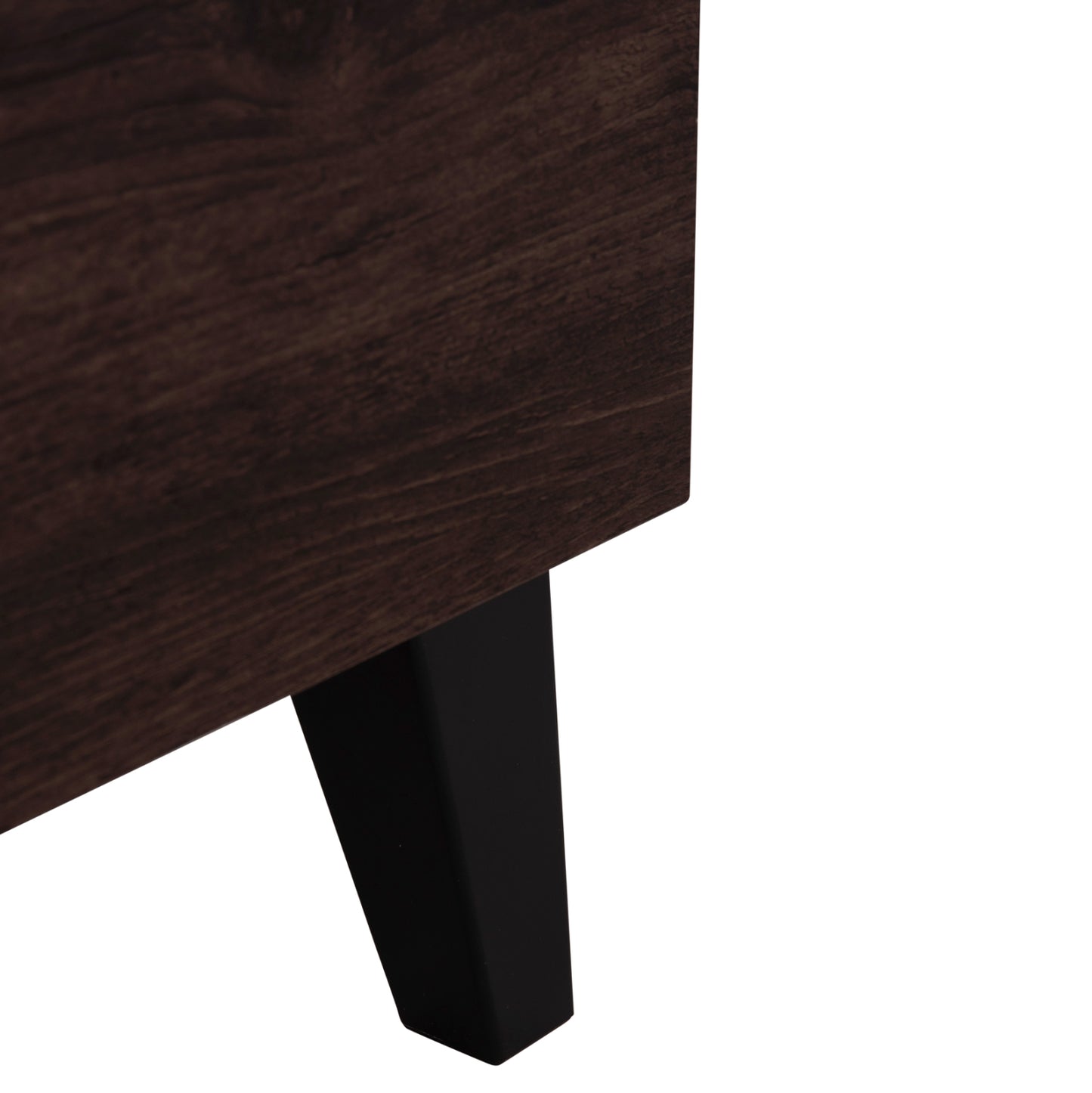Tv Furniture Iren Hm2481.02 Melamine In Walnut-black 120x32,5-34x41hcm.