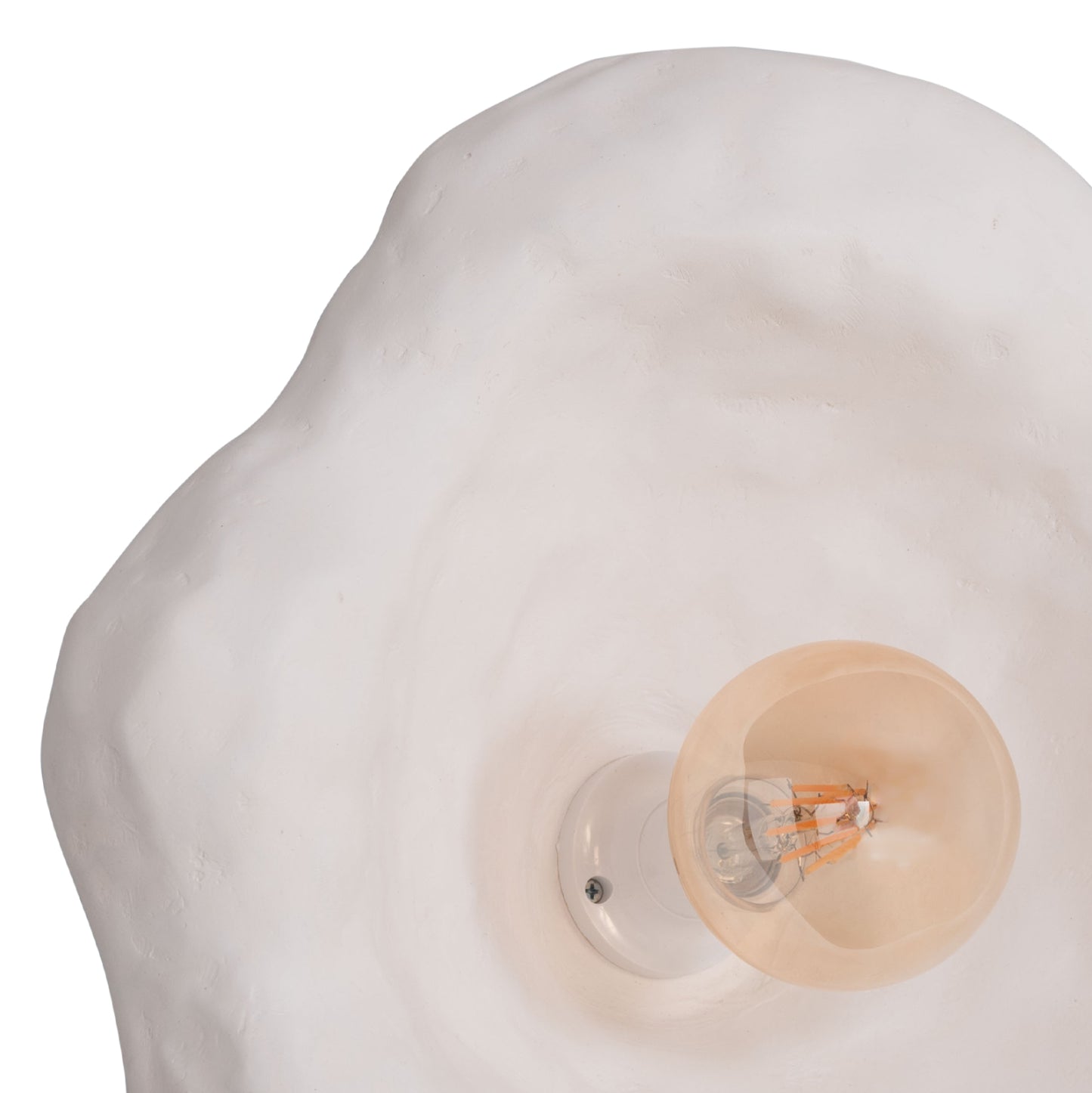 Wall Sconce Luxon Hm4701.02l Fiber Cement In White 44x15x42hcm.