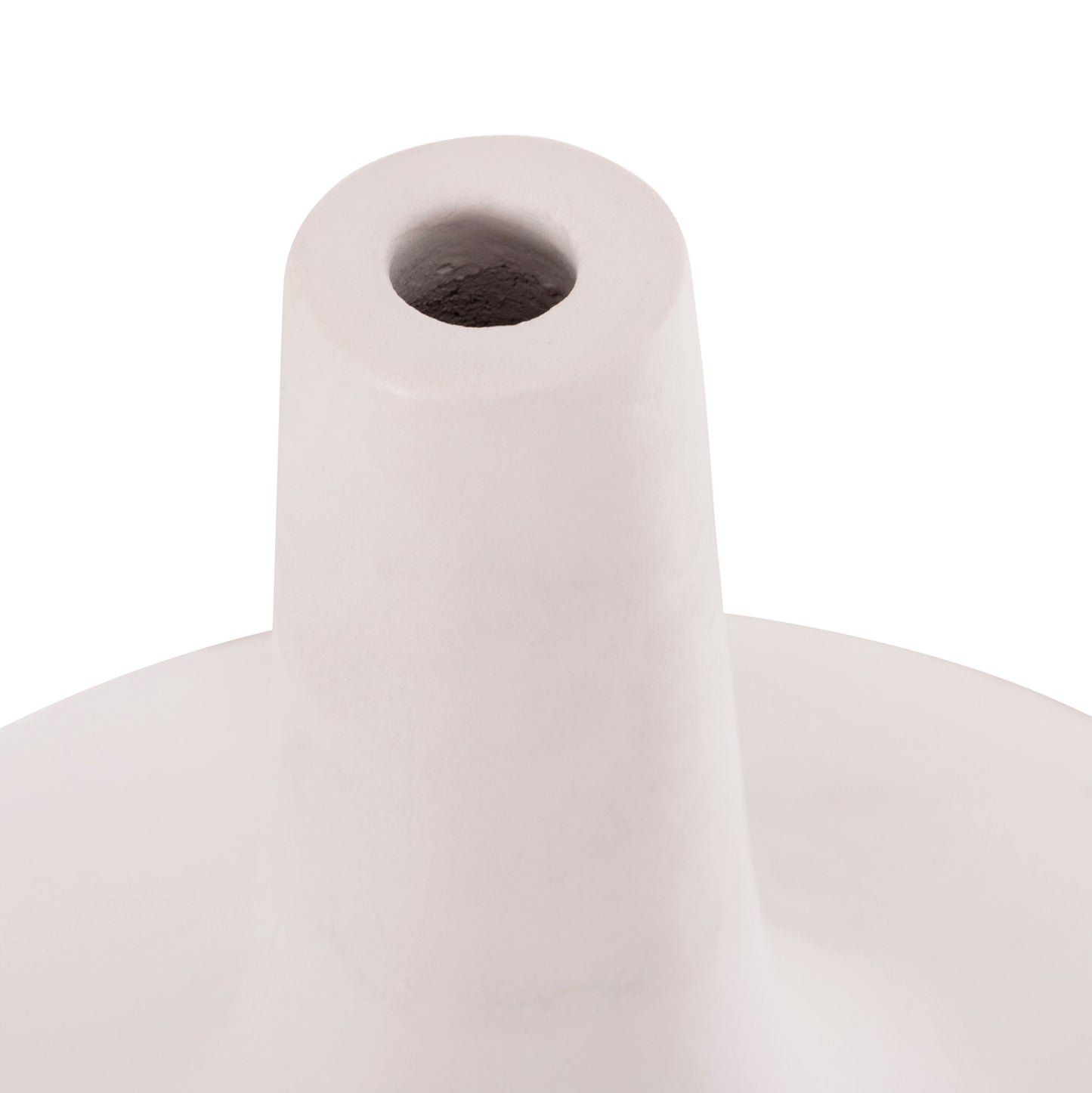 Table Decorative Vase Deni Hm4663.02m Fiber Cement In White--Φ30x29.5hcm