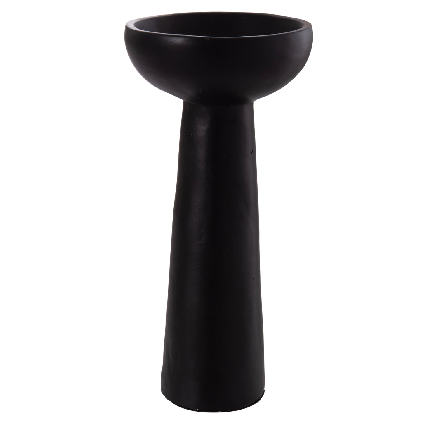 Table Decorative Vase Lekkan Hm4664.01l Terracota In Black--Φ18x38hcm.