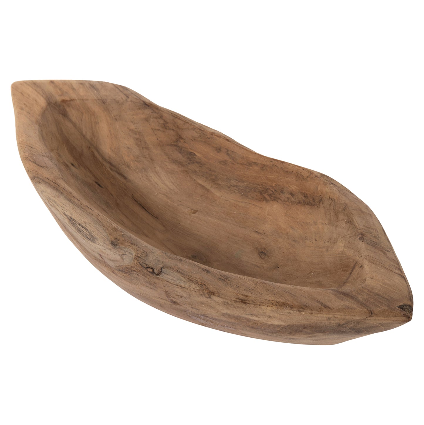 Table Decor Bowl Yoki Hm9632 Made Of Teak Wood 30x6x13hcm.