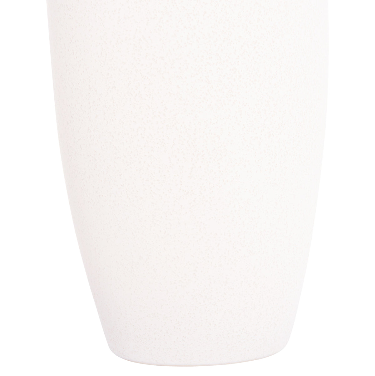 Ceramic Table Decor Vase "galad" Hm4587.01 Off White With Crystallisation Φ17,5x40h Cm.