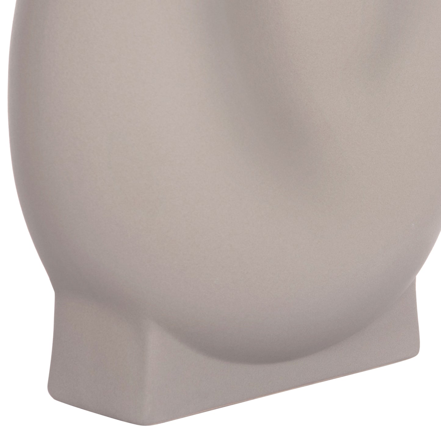Ceramic Table Decor Glaze Hm4610.03 Matte Grey 26x14x25hcm