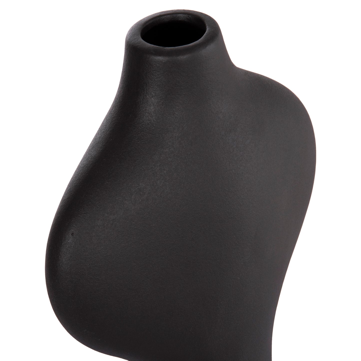 Ceramic Table Decor Series Arken Hm4621.02 Matte Black 18x8x32hcm.
