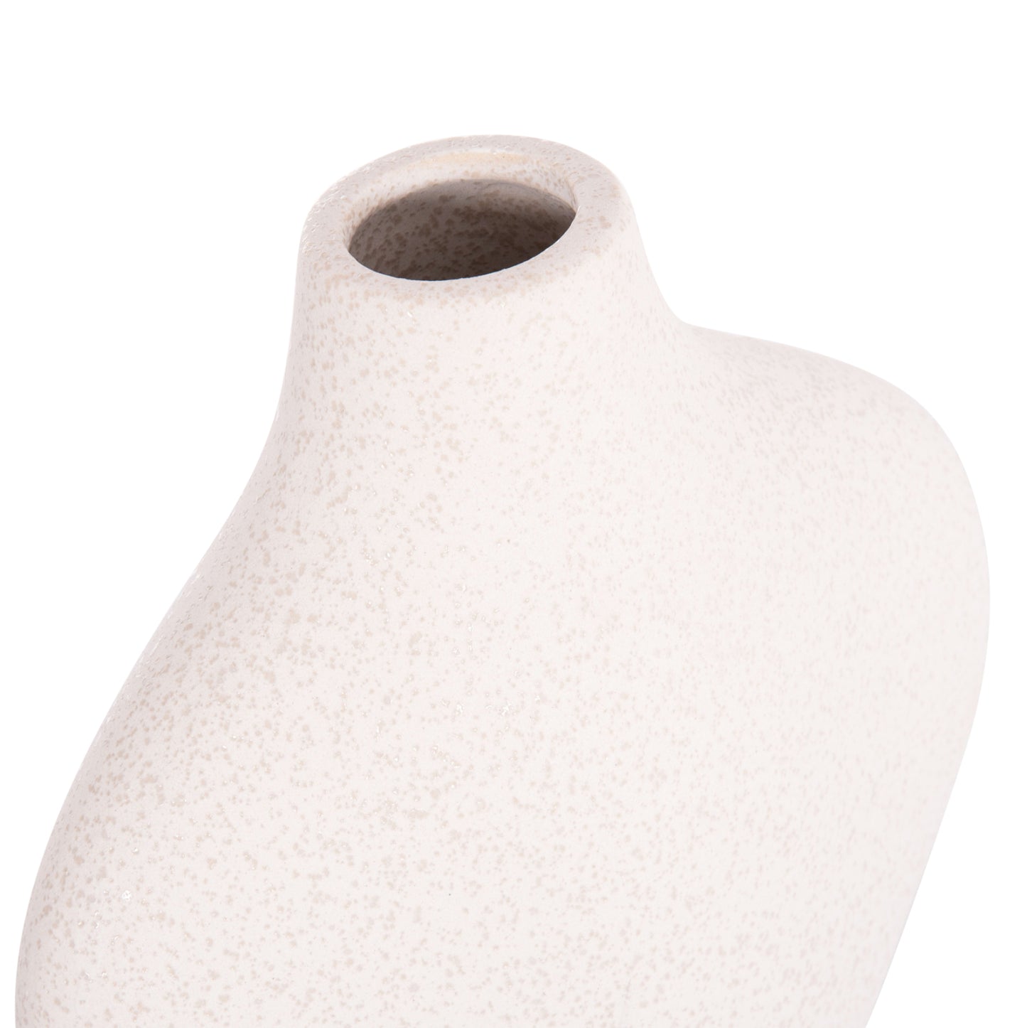 Ceramic Table Decor Series Arken Hm4621.01 Off White With Crystallisation 18x8x32hcm.