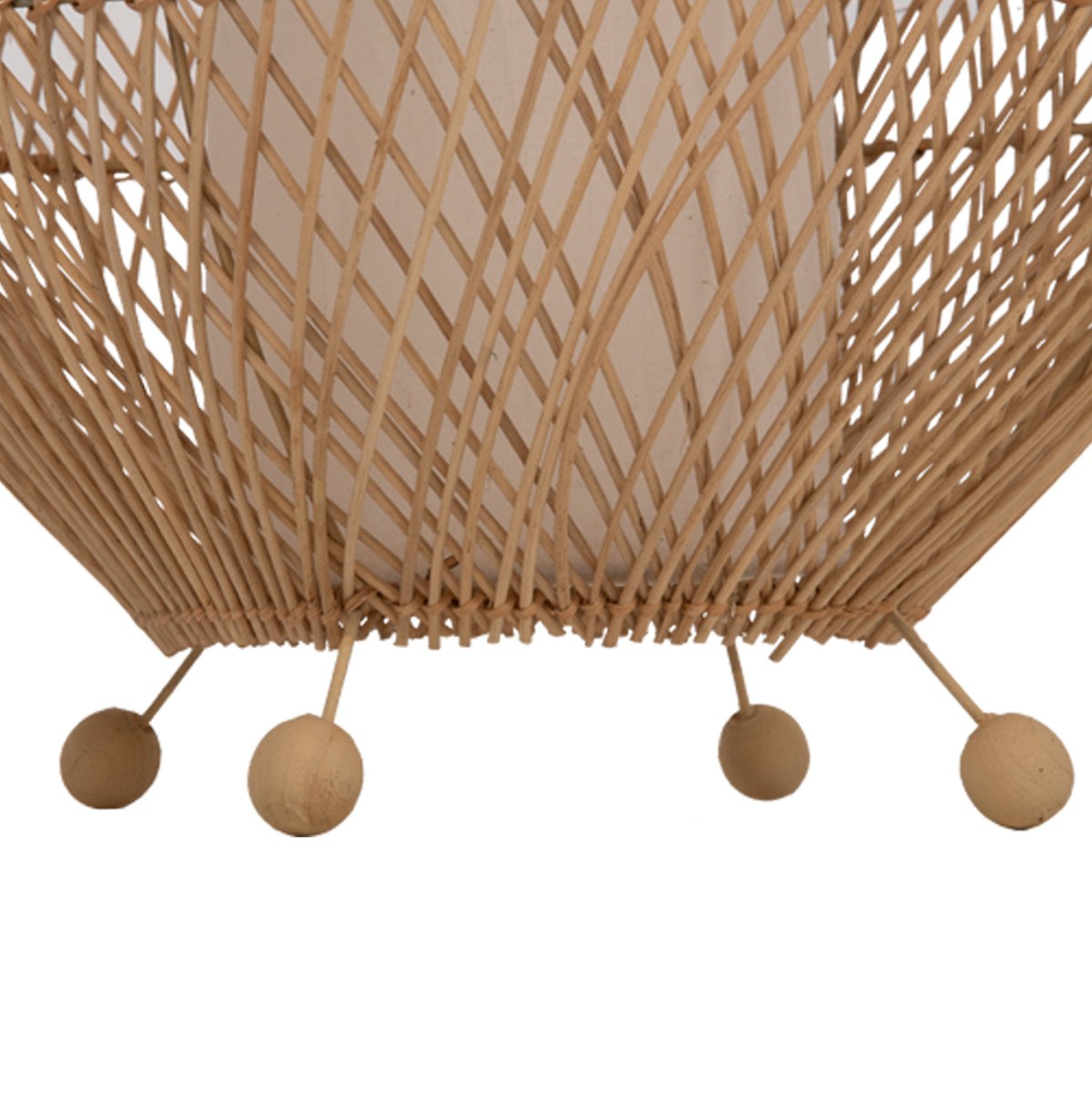 Floor Standing Lamp Hm7835 Rattan In Natural Color Φ55x101hcm.