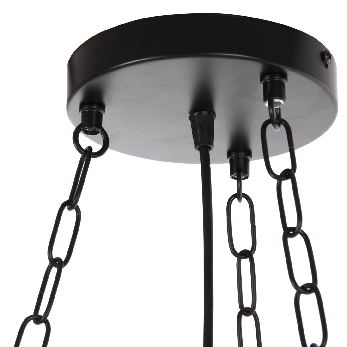 Ceiling Pendant 6-light Hm4116 Wood-metal-glass 119h Cm.