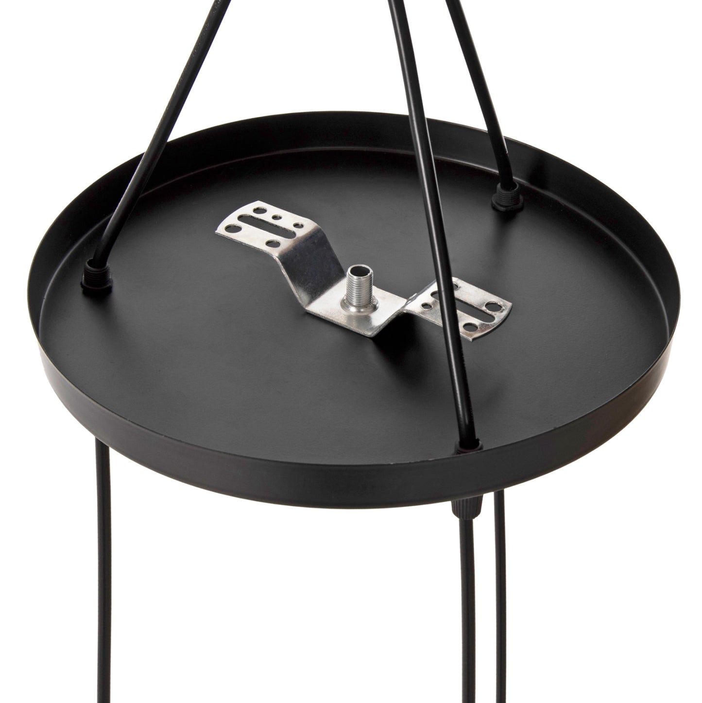 Ceiling Pendant Lamp Hm4086 3-light Black Metal Caps Like Umbrellas Φ22x123hcm.