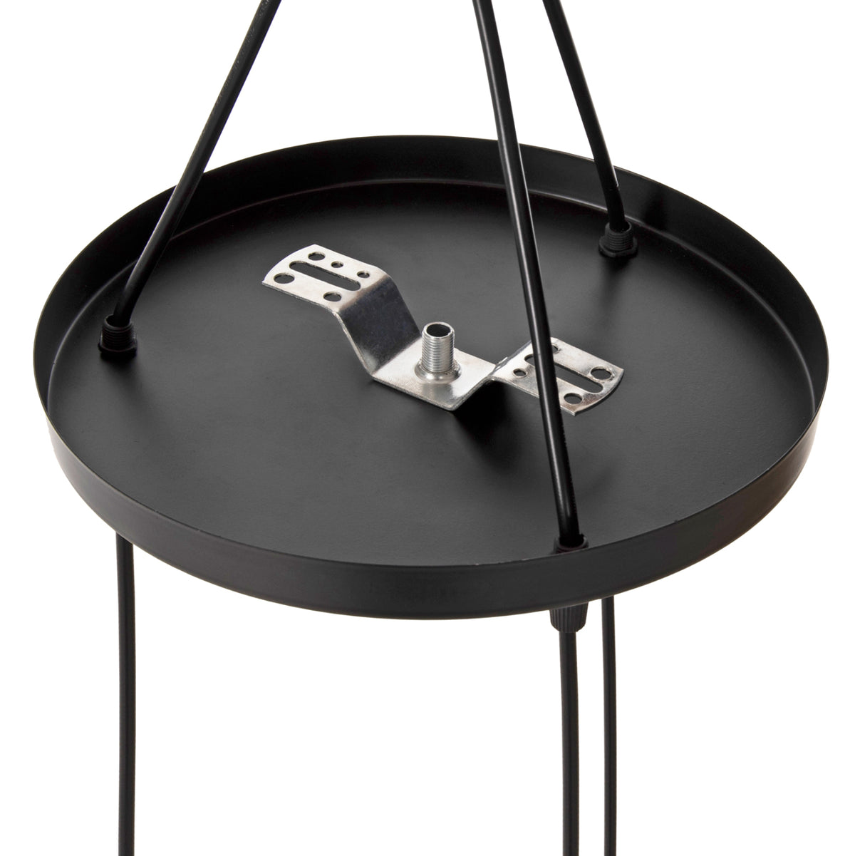 Ceiling Pendant Lamp Hm4104 3-light Black Metal Mesh Caps Φ24x123hcm.