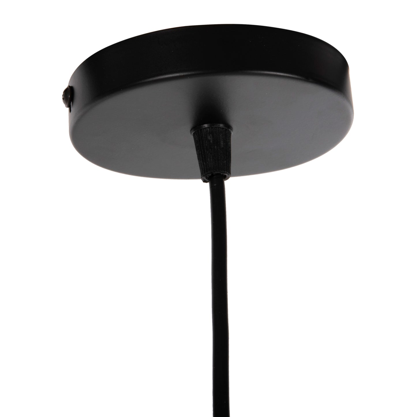 Ceiling Pendant Lamp Hm4160 Black Metal-wood Φ39x117hcm.