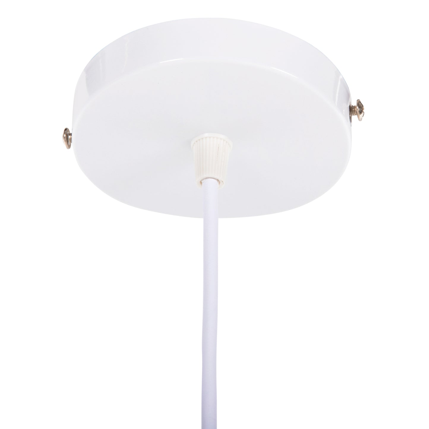 Ceiling Pendant Lamp Hm4165.02 Metal Sphere-white & Orange Φ20x118hcm.
