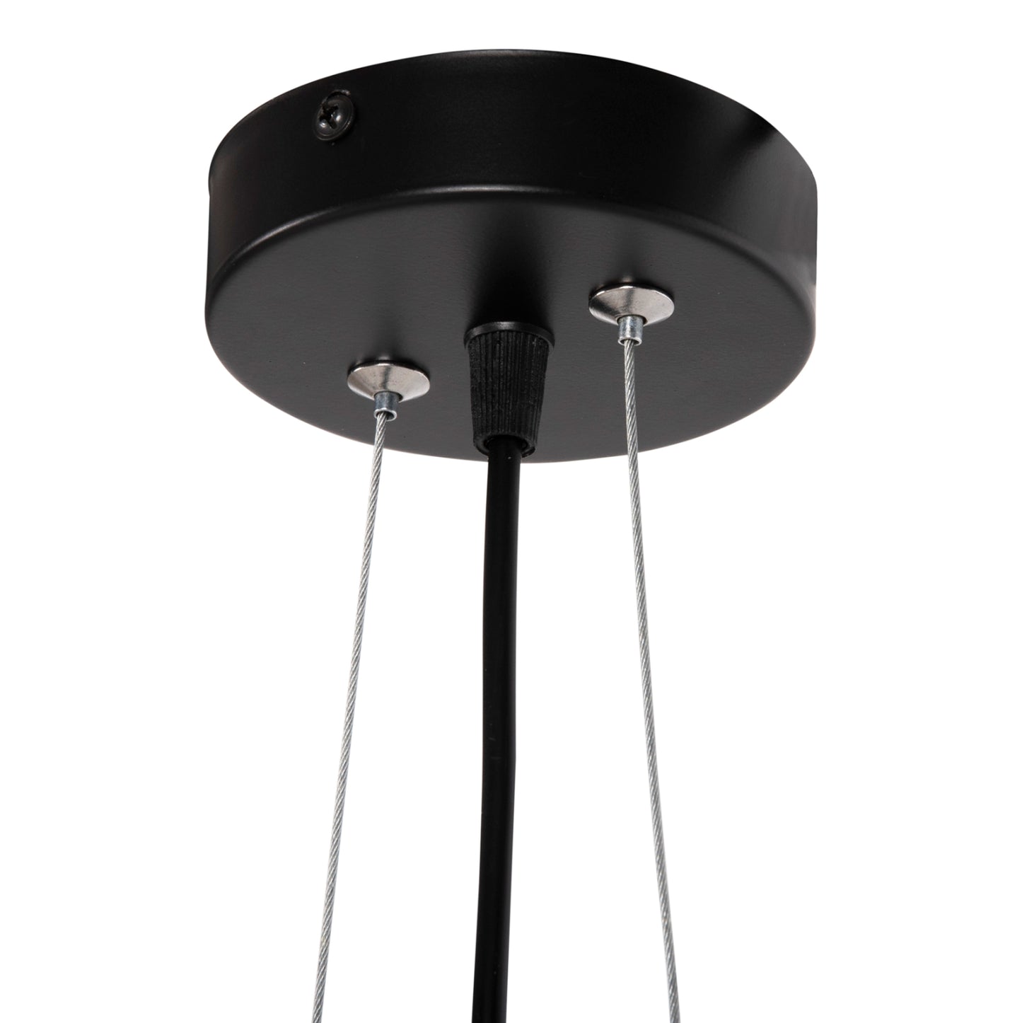 Ceiling Pendant Luminaire Hm4172 Black Metal Tube-2 Bulbs Φ6x60h Cm.
