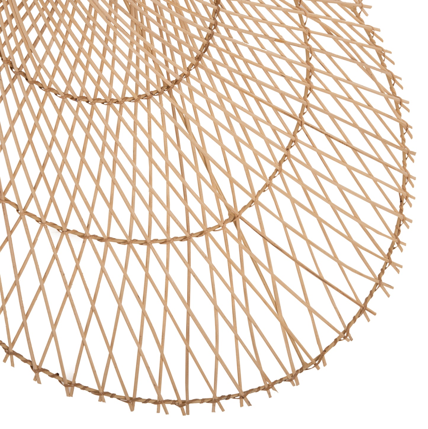 Ceiling Pendant Lamp Hm7879.02 Rattan In Natural Color Φ80x31x126hcm.