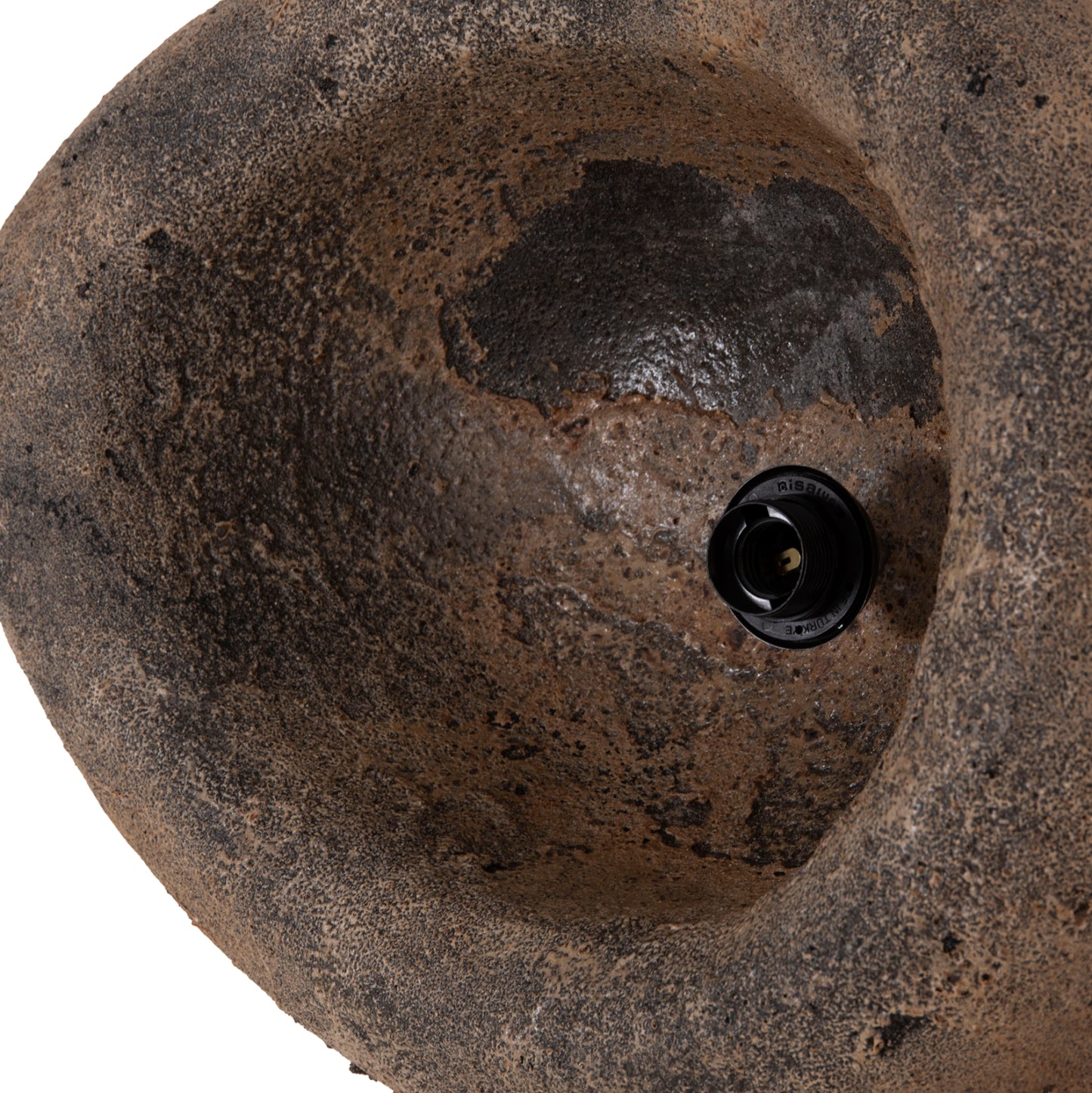 Ceiling Pendant Lamp Stone-look Stoner (m) Hm4418.03 Grey/brown-- 55x45x40hcm.