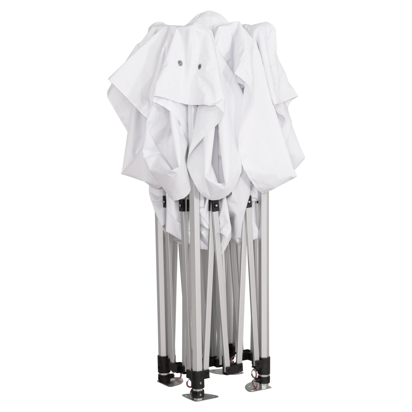 Gazebo Matthew-al Hm6313 Foldable-professional Use-aluminum Frame In Silver-white Shade 3x3x3,43hm
