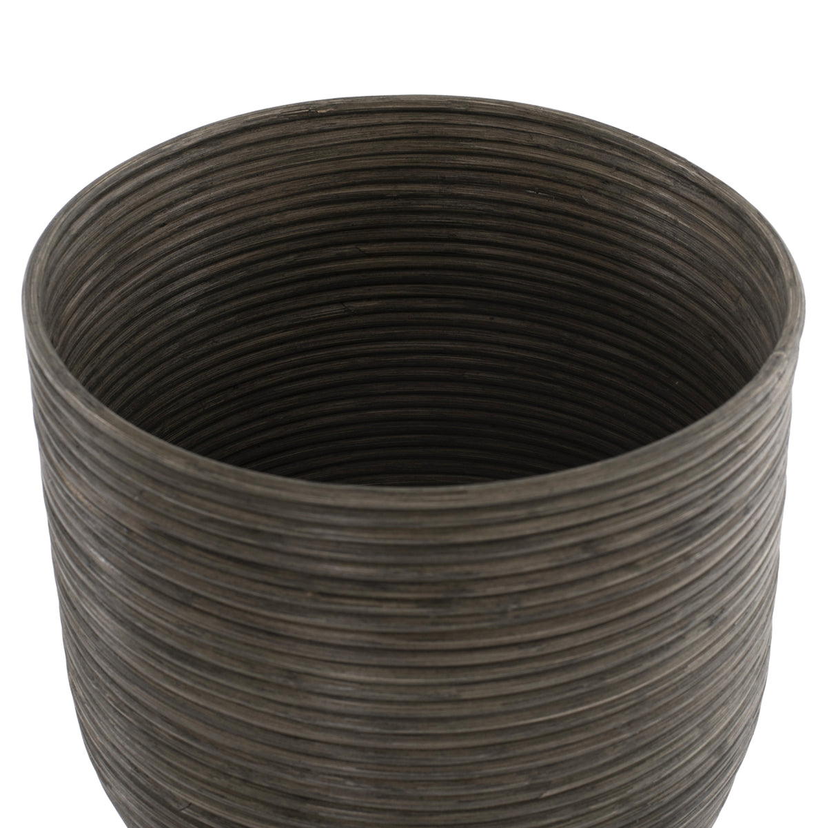 Flowerpot Rattan With Bamboo Legs Hm7815 31x30x80hcm.natural-green