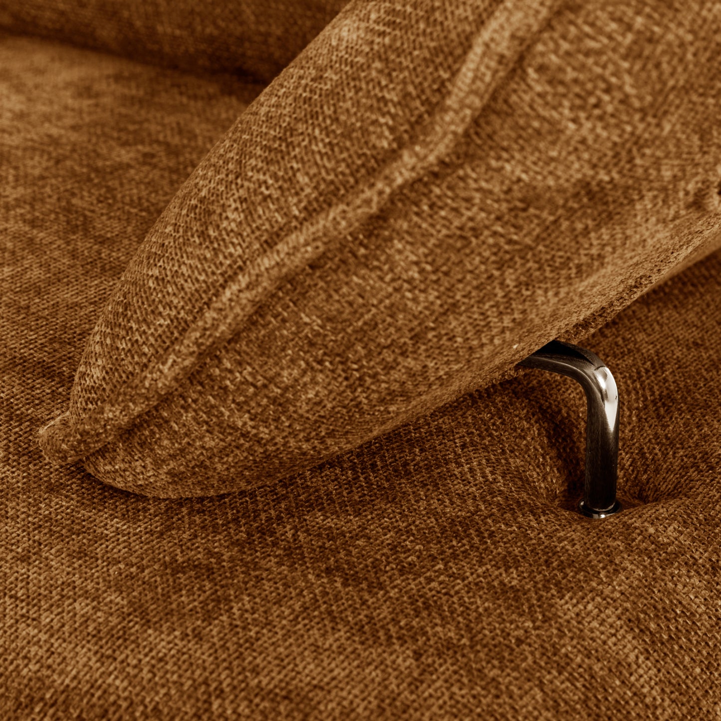 Corner (left) Sofa-bed Convert Hm3268.02l Brick Red Fabric 283x188x100hcm.