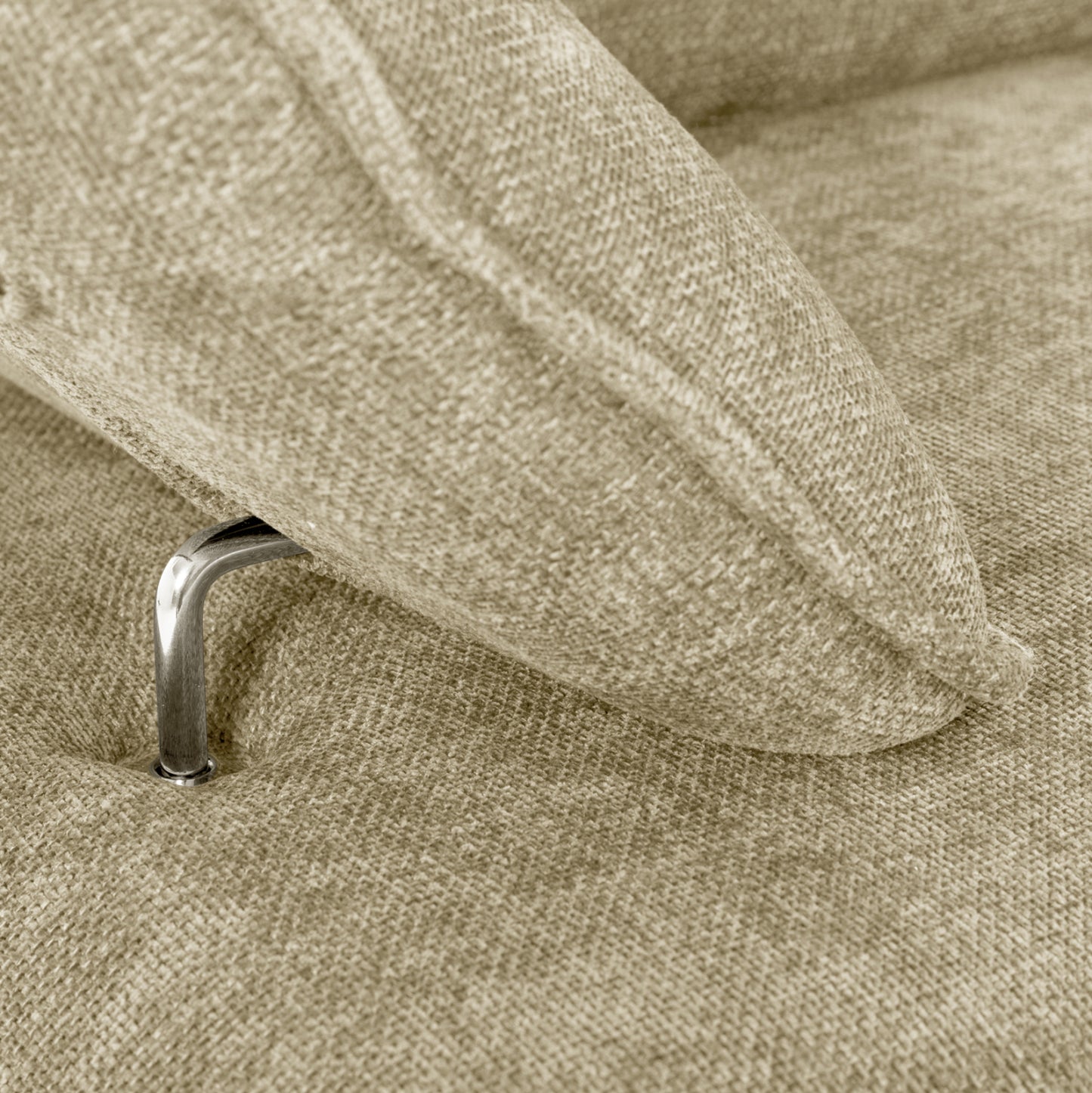Corner (right) Sofa-bed Convert Hm3268.01r Ecru Fabric 283x188x100hcm.