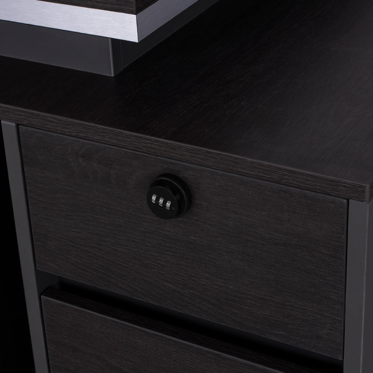 Professional Office With Right Closet Rosewood Hm2113r 180x80x76cm