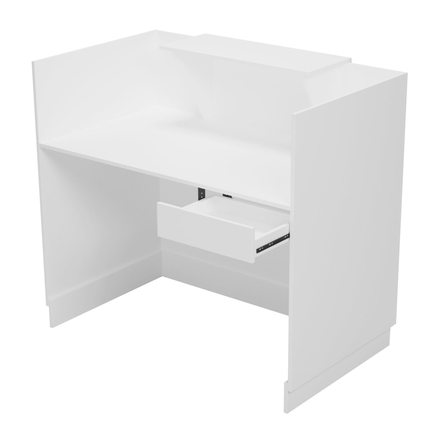 Reception Desk Barry Hm2152.02 Melamine In White 120x70x110hcm.