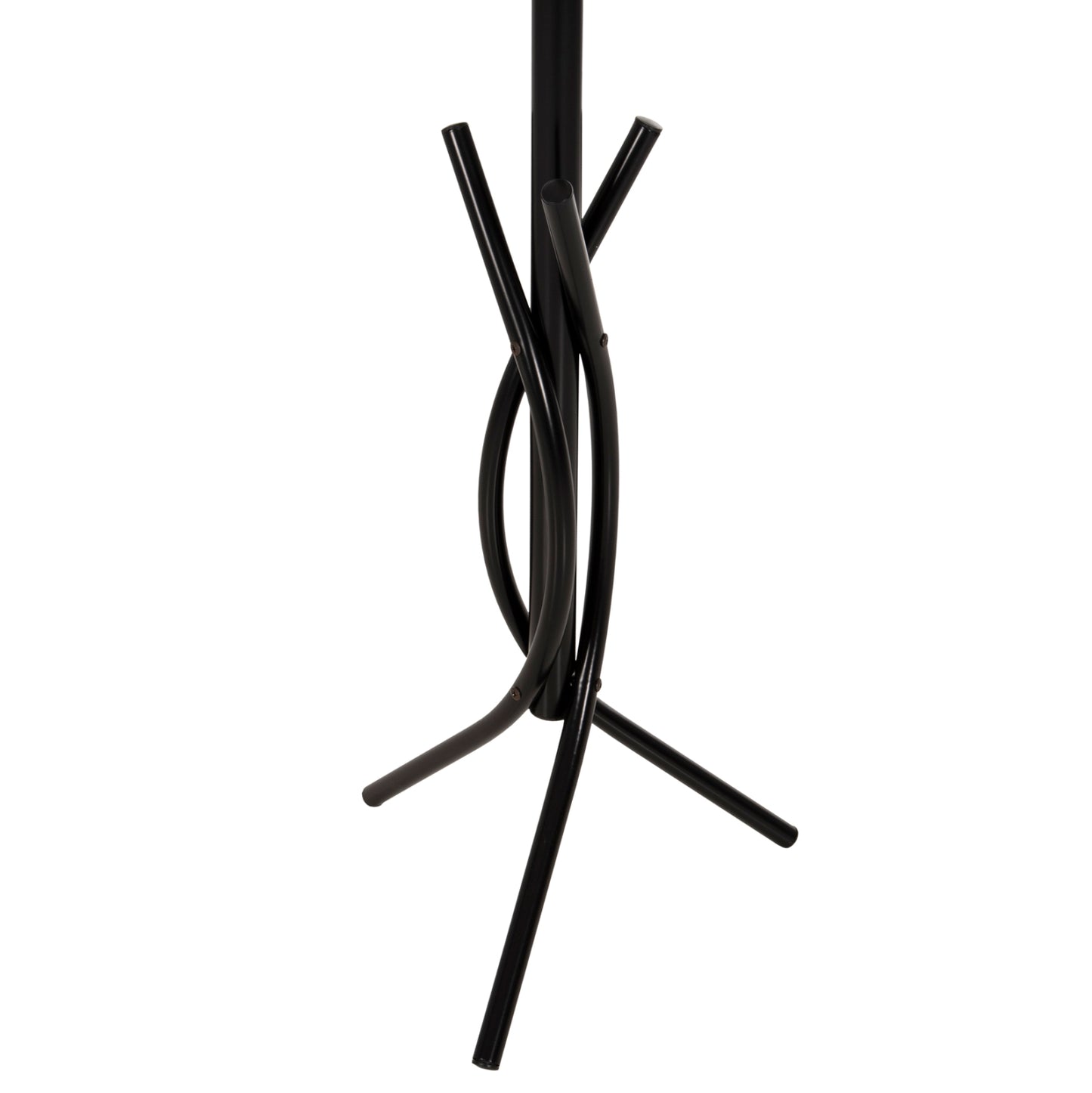 Floor Standing Hanger Hm9575.01 Metallic In Black Color-7 Hanging Positions 41x41x176hcm.