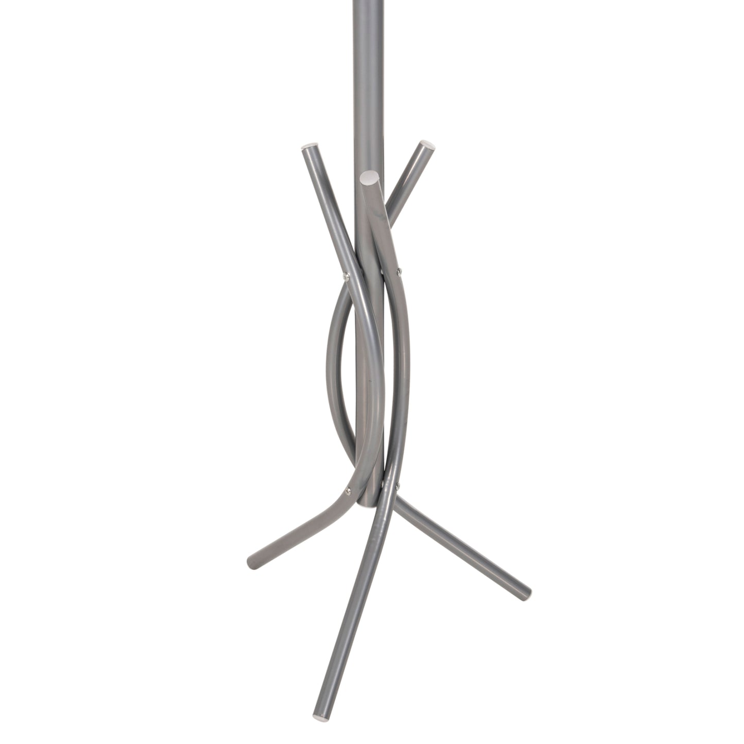 Floor Standing Hanger Hm9575.40 Metallic In Silver Color-7 Hanging Positions 41x41x176hcm.