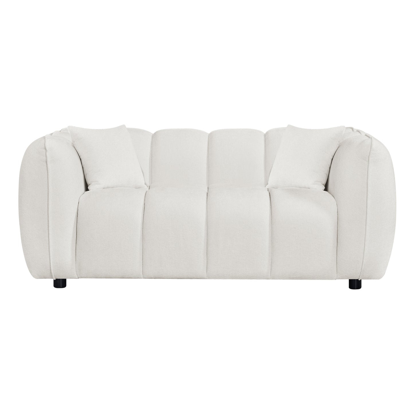Sofa 2-seater Lykke Hm3324.02 Ecru Fabric 172x89x70hcm.