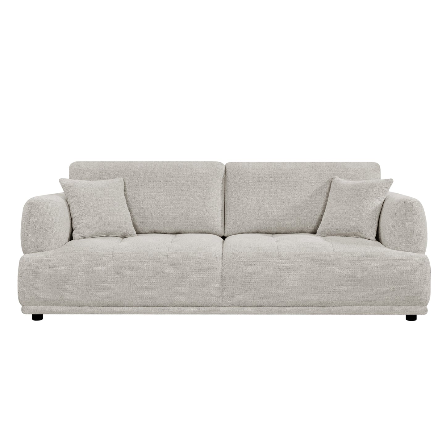 Sofa 3-seater Structo Hm3329.02 Light Beige Fabric 227x94x88hcm.