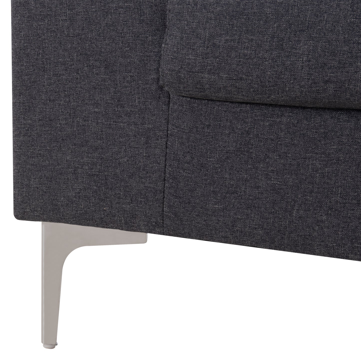 Sofa Right Corner Anton Hm3340.01r Grey Fabric--metal Legs 260x130x84hcm