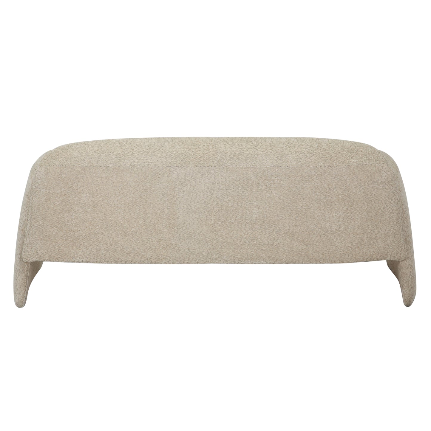 Sofa 2-seater Laforge Hm9680.03 Metal Frame-beige Boucle Fabric 160x80x63hcm.