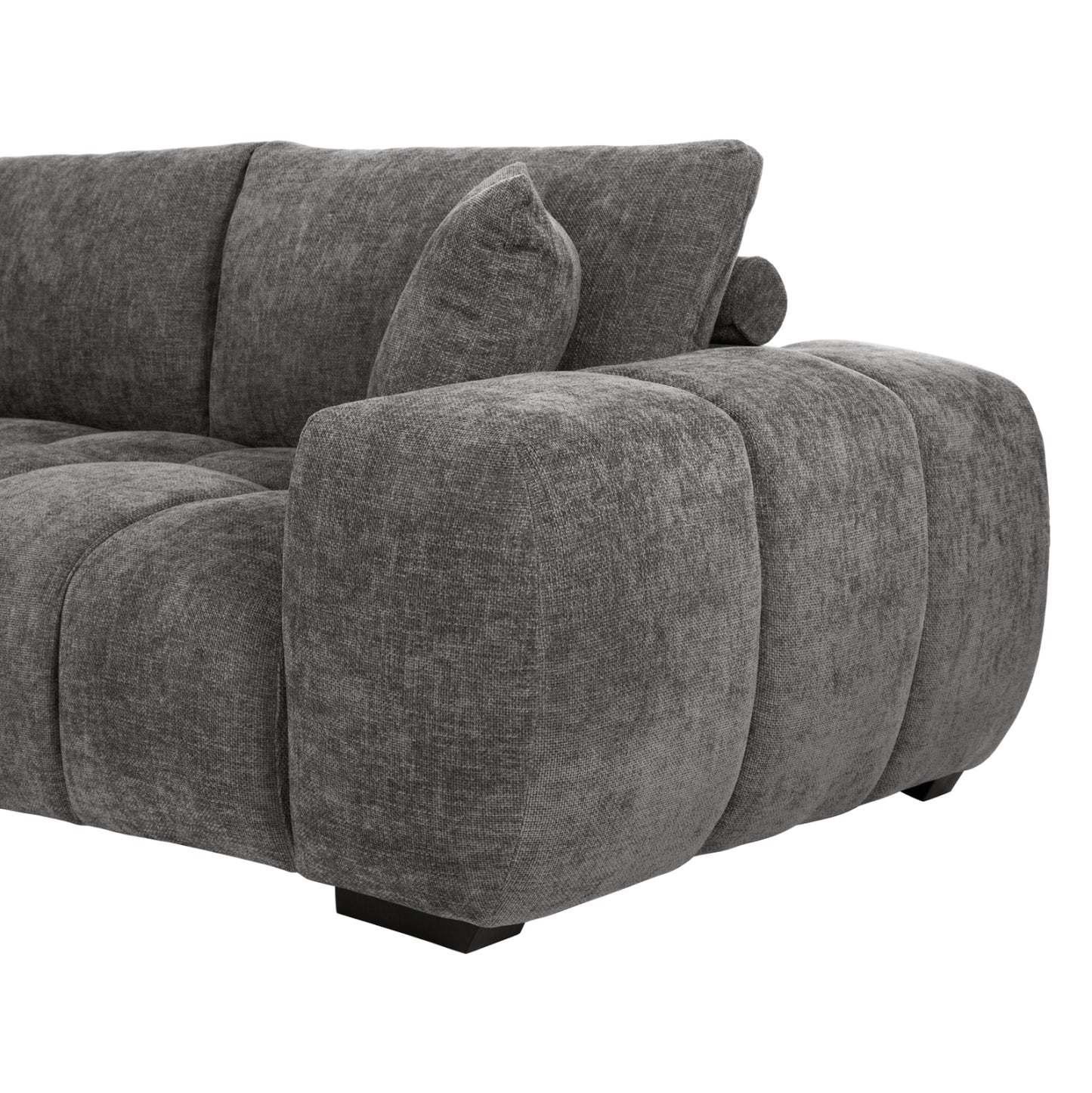 Corner Sofa (left) Coven Hm3266.03l Dark Grey Fabric 298x102-208x85hcm.