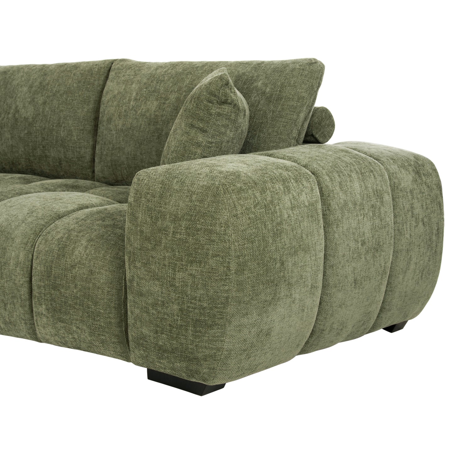 Corner Sofa (left) Coven Hm3266.14l Green Fabric 298x102-208x85hcm.