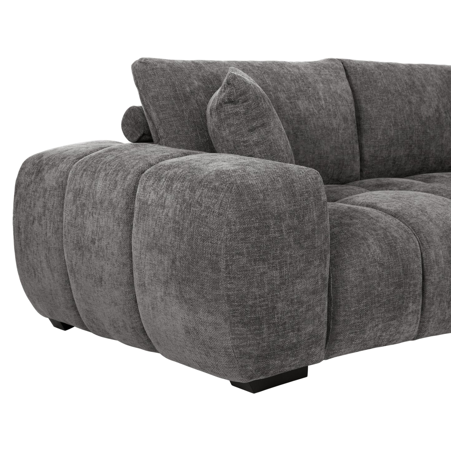 Corner Sofa (right) Coven Hm3266.03r Dark Grey Fabric 298x102-208x85hcm.