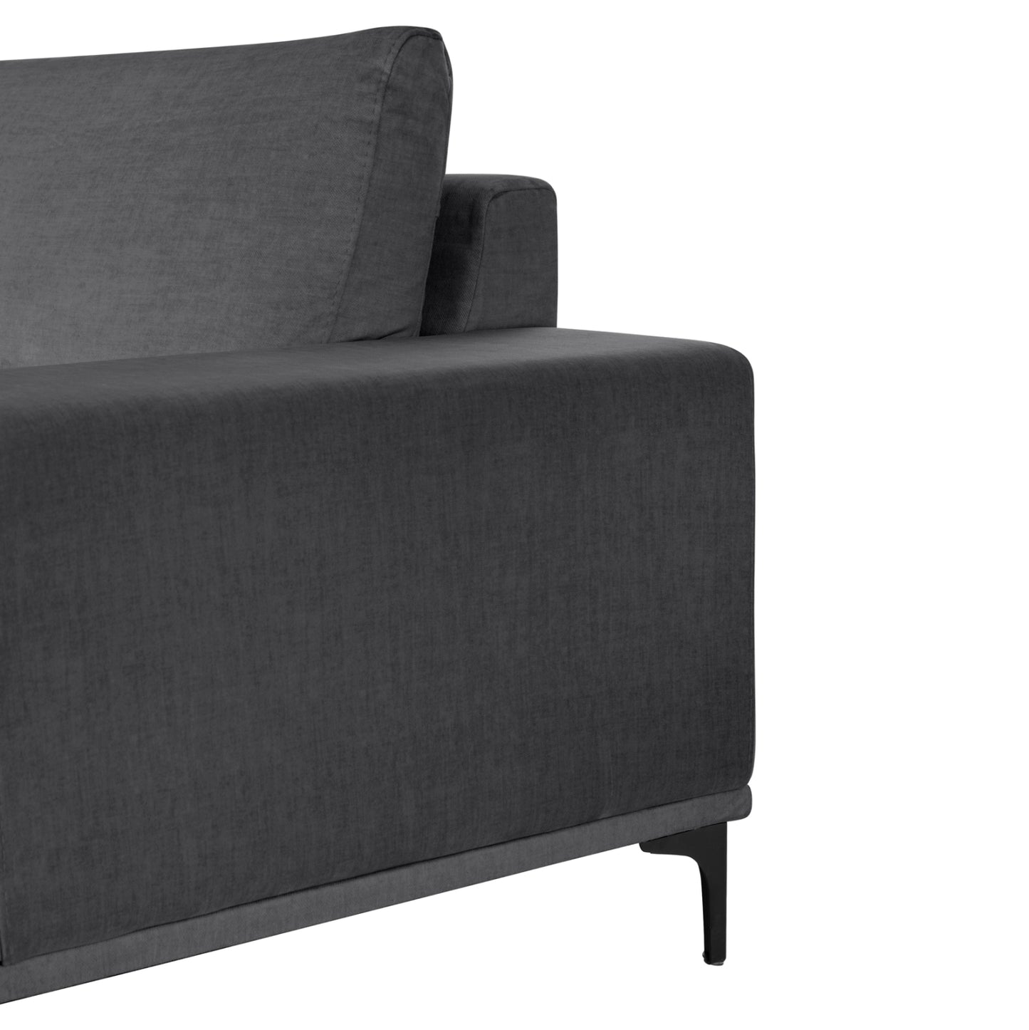 Corner Sofa (right) Noa Hm3278.02r Anthracite Fabric 288x90-157x67-80hcm.