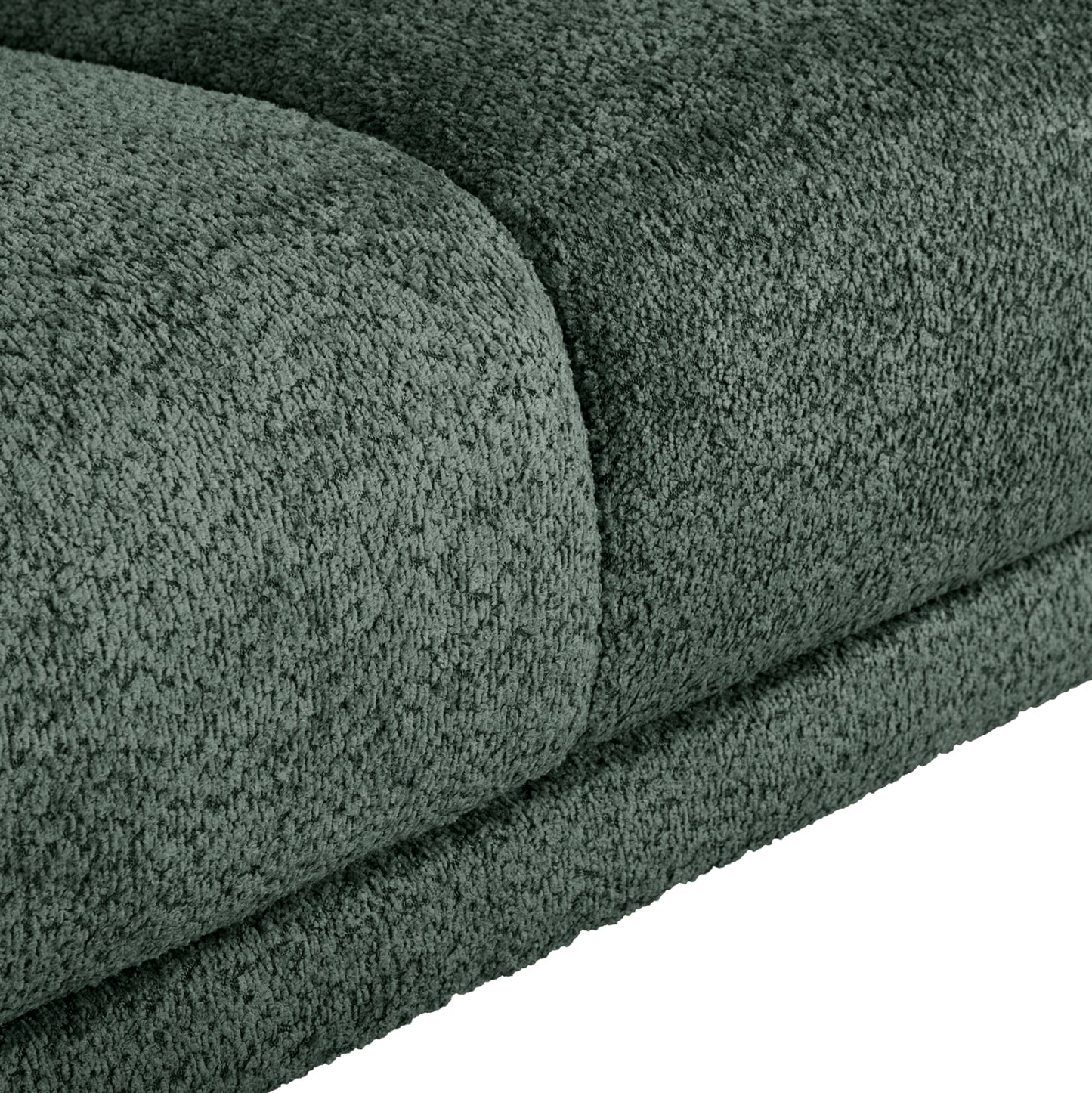 Corner Sofa Symmet Hm3269.05 Green Fabric-glossy Anthracite Legs 314x314x90-102hcm.