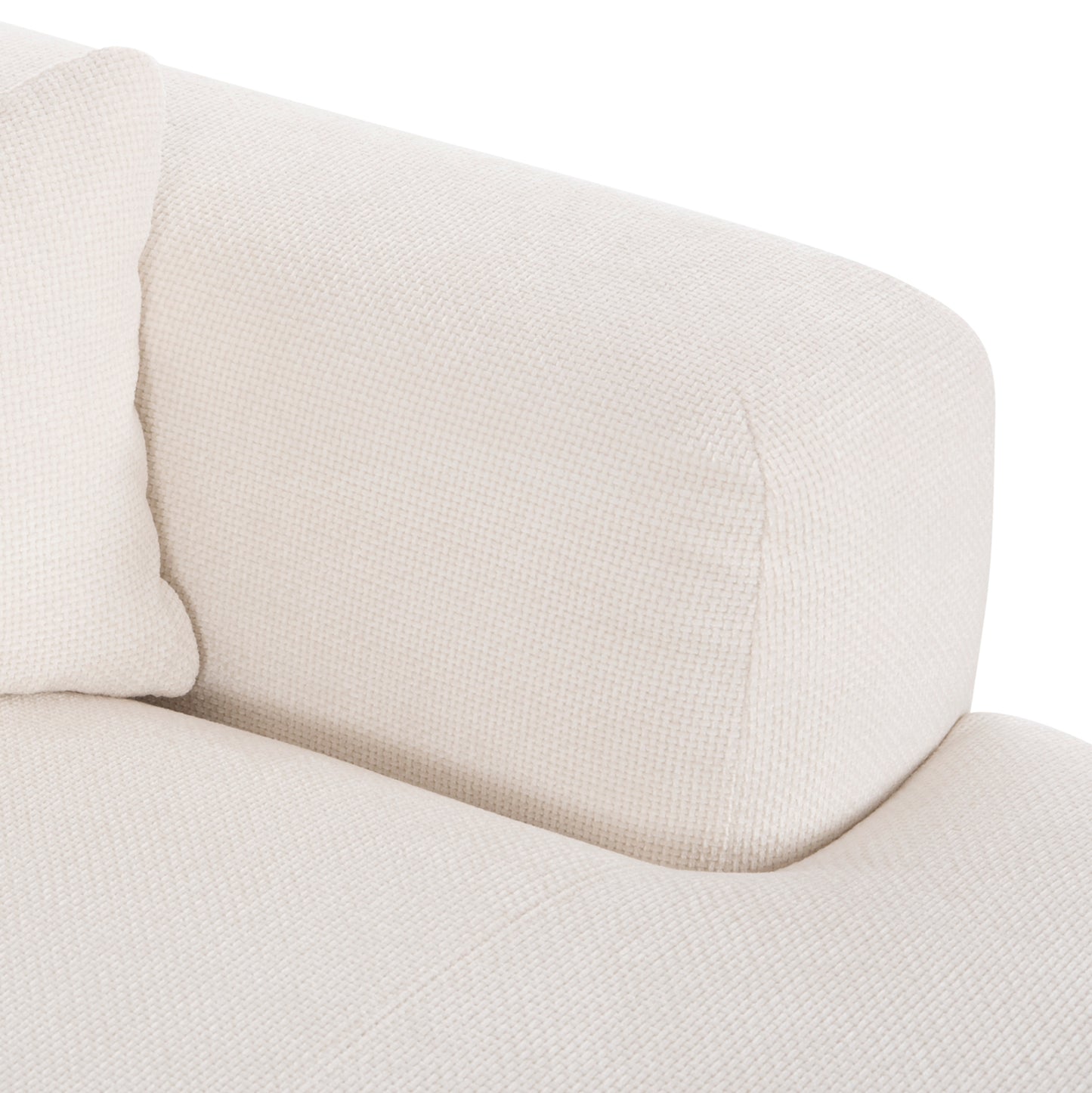 Corner Sofa Bricken Hm3275.02r White Fabric 110-282x98-160x72hcm.