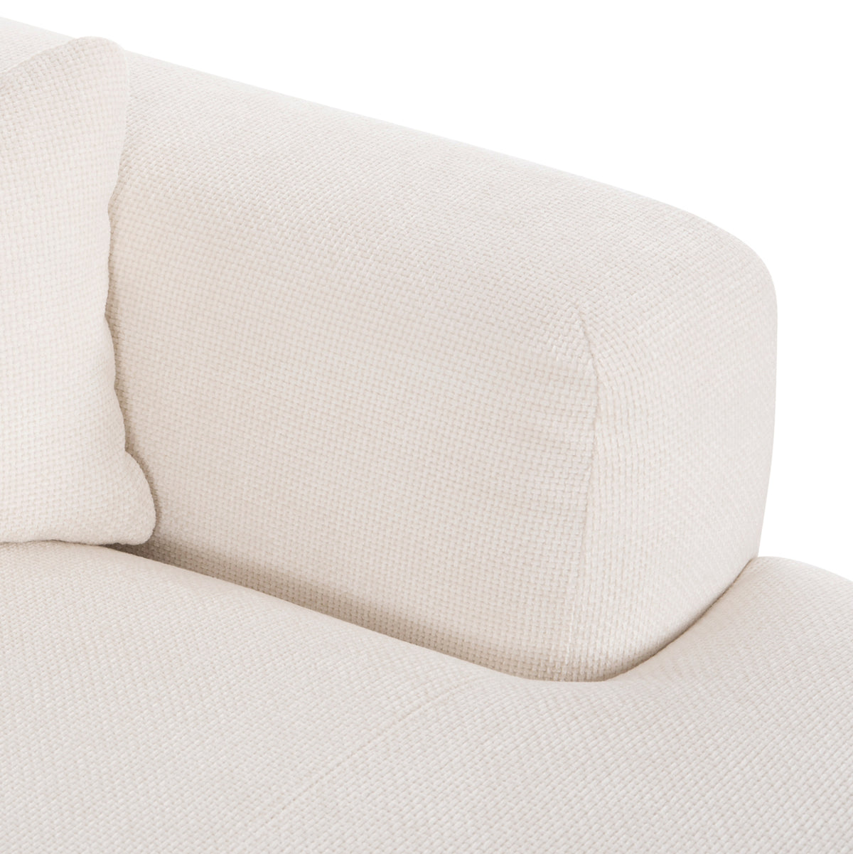 Corner Sofa Bricken Hm3275.02r White Fabric 110-282x98-160x72hcm.