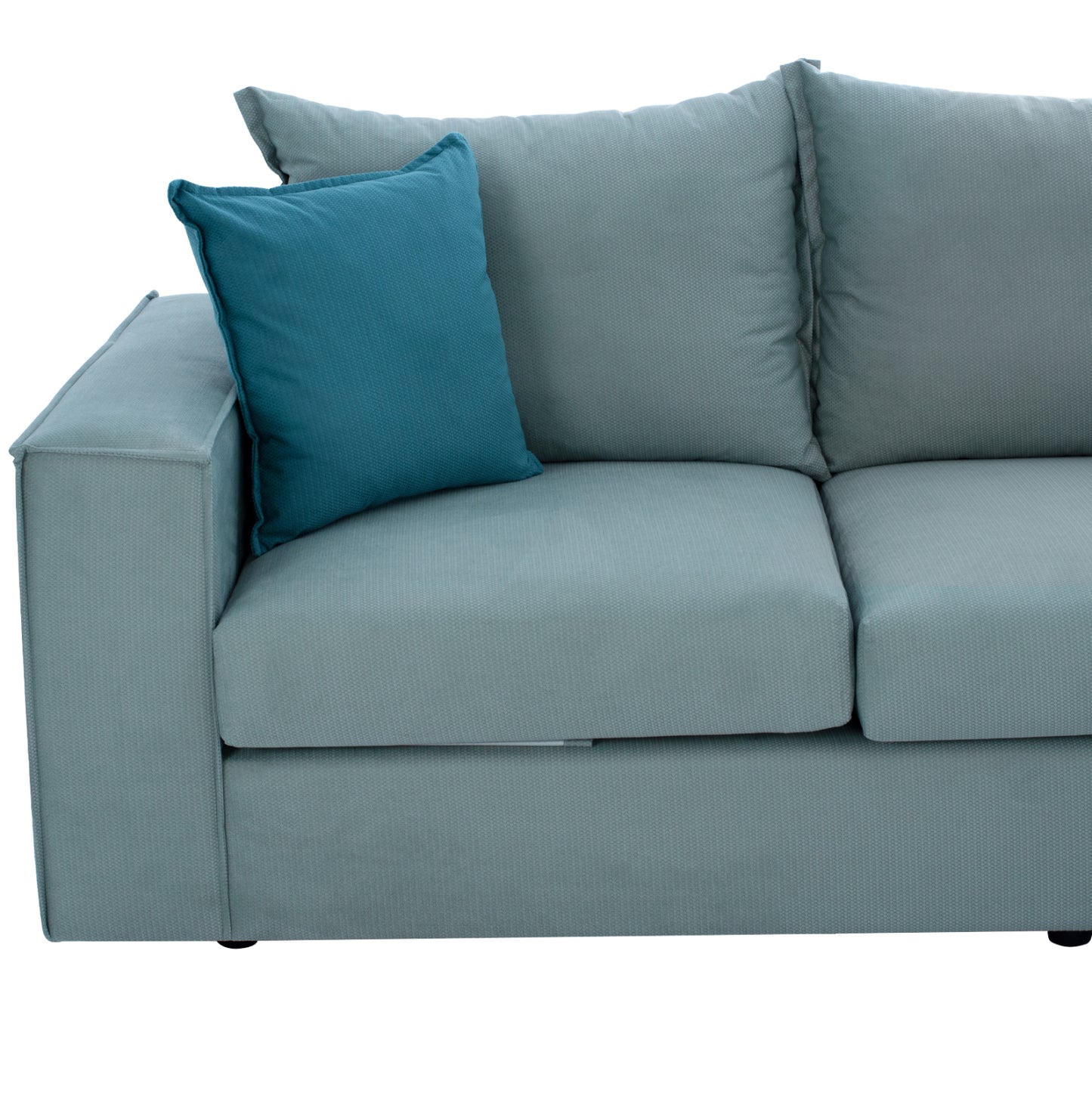Corner Sofa “monza”, Interchangeable, 3 Pcs, Pistachio Green, Stain-resistant, Water-repellent