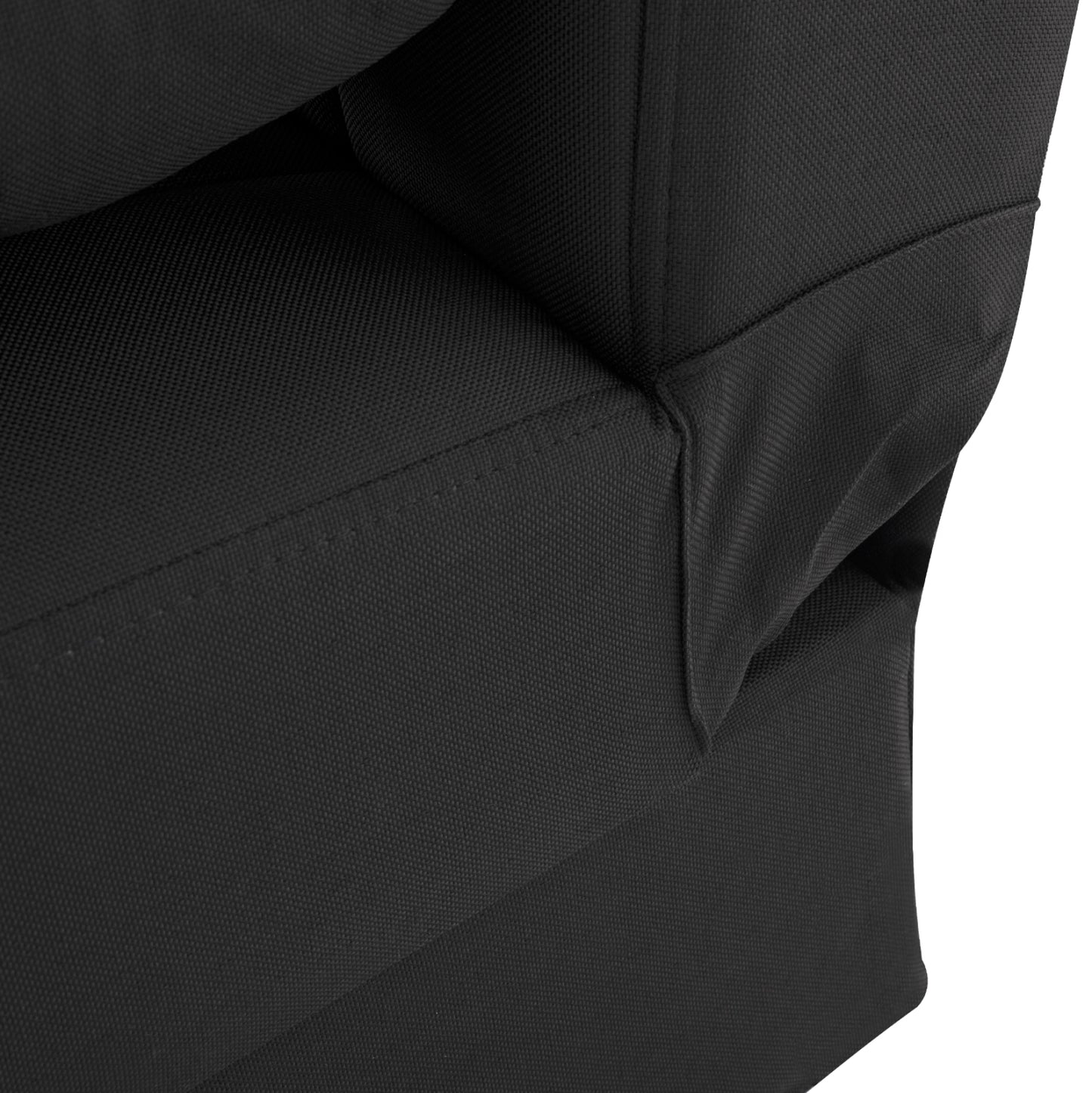 Hm3239.01 Andri Three-seater Sofa-bed, Black Fabric, Short Legs, Without Arms
