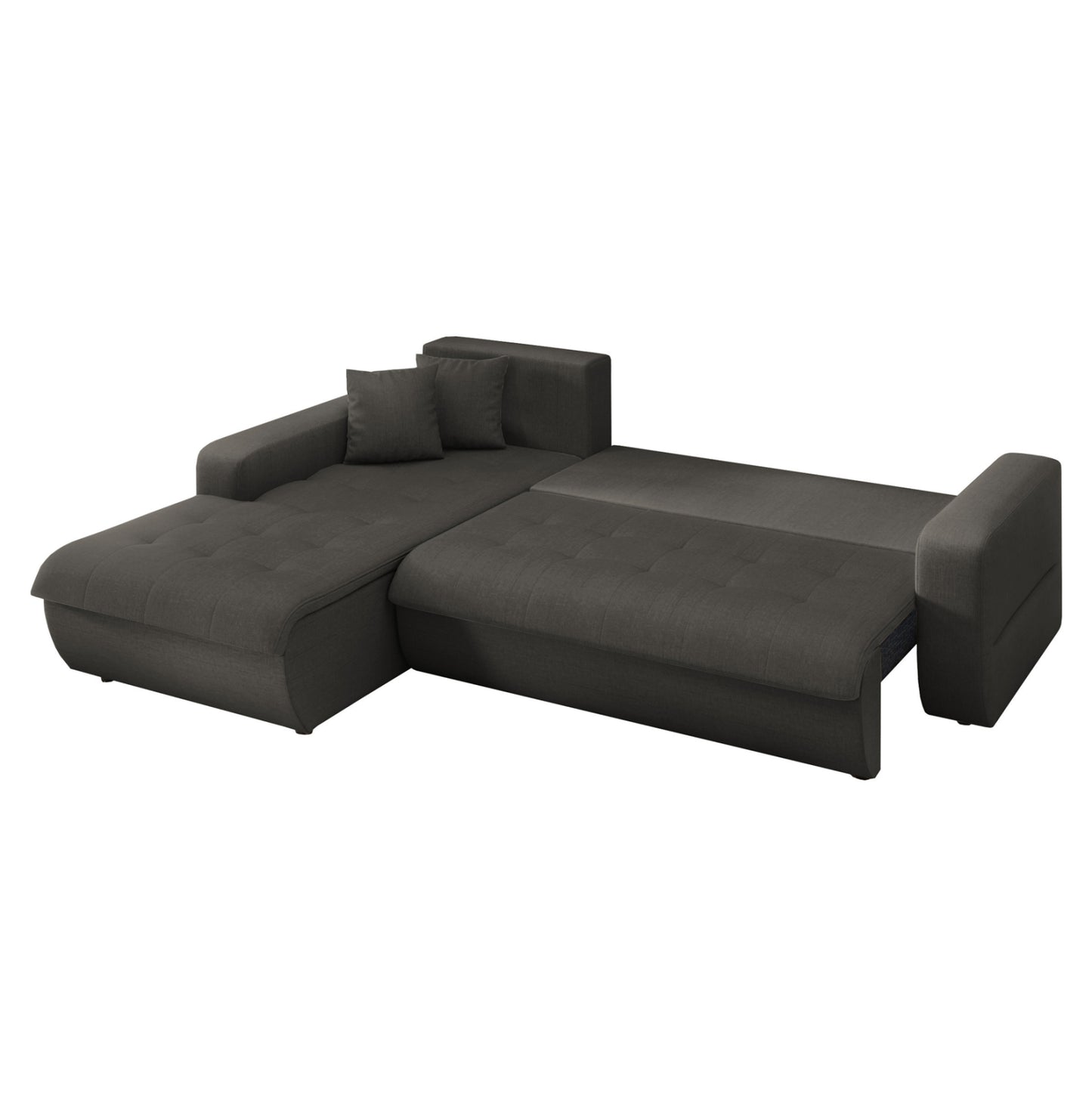 Corner Sofabed Left Kanso Hm3338.01l Grey Fabric 244x188x80hcm.