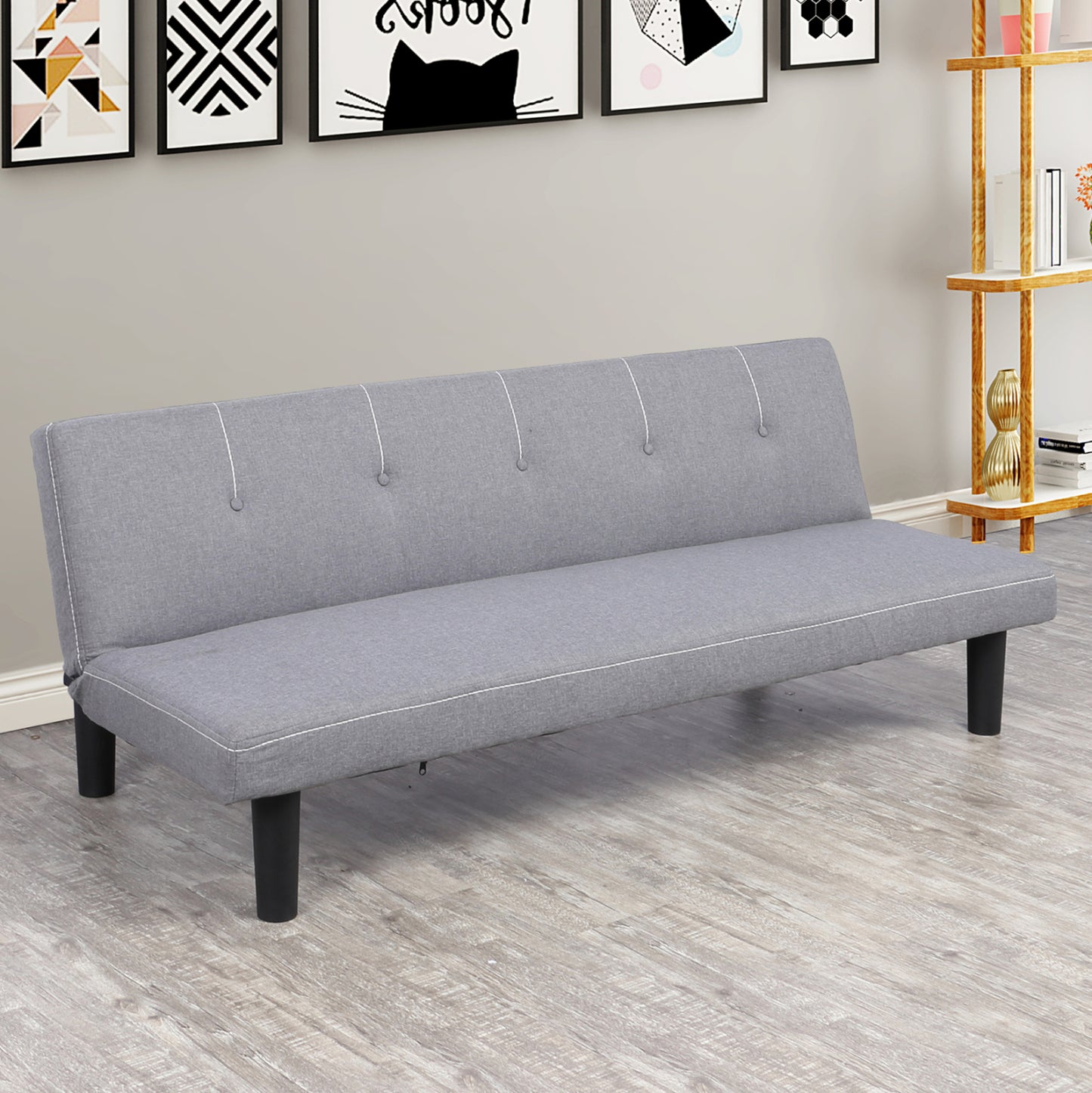 Sofa Bed Ethan In Grey Color Hm3146.01 165x74x64 Cm