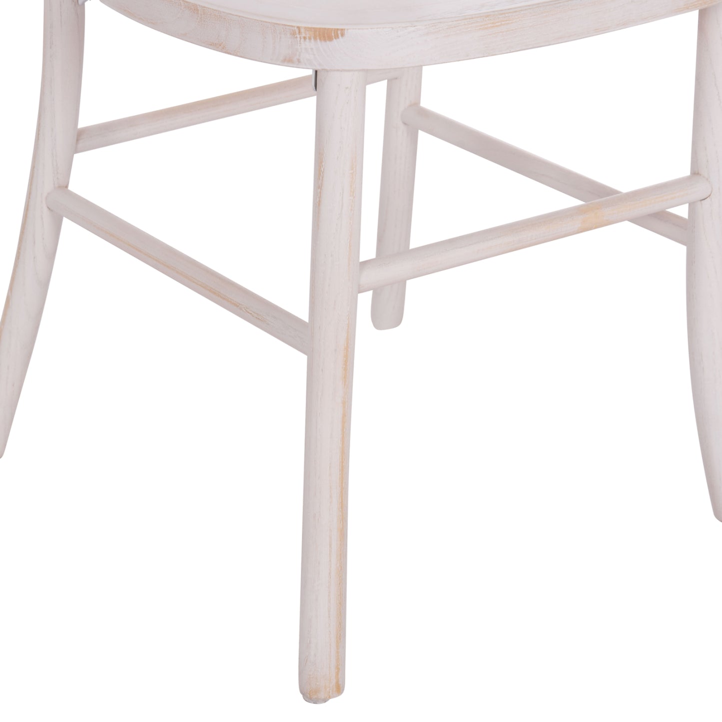 Chair Toon Wood In Whitewash And Plywood Seat 44.5x48x96Ηcm.ΗΜ9410.05