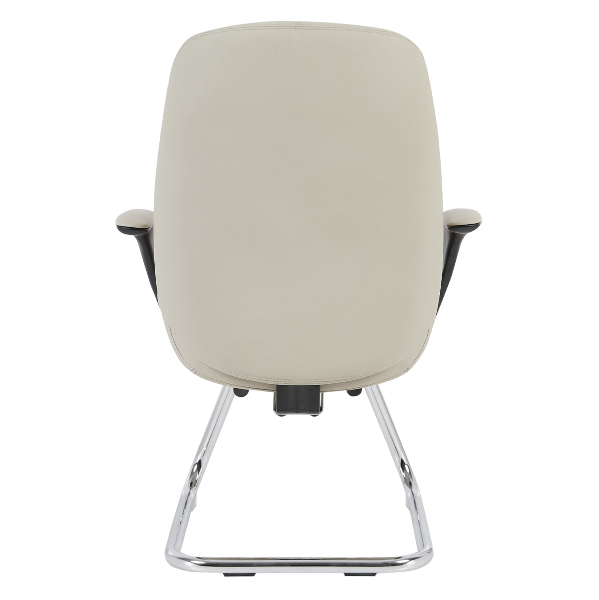 Visitor's Chair Velum-s Hm1235.02 Beige Pu--chromed Base 71x60x100hcm.