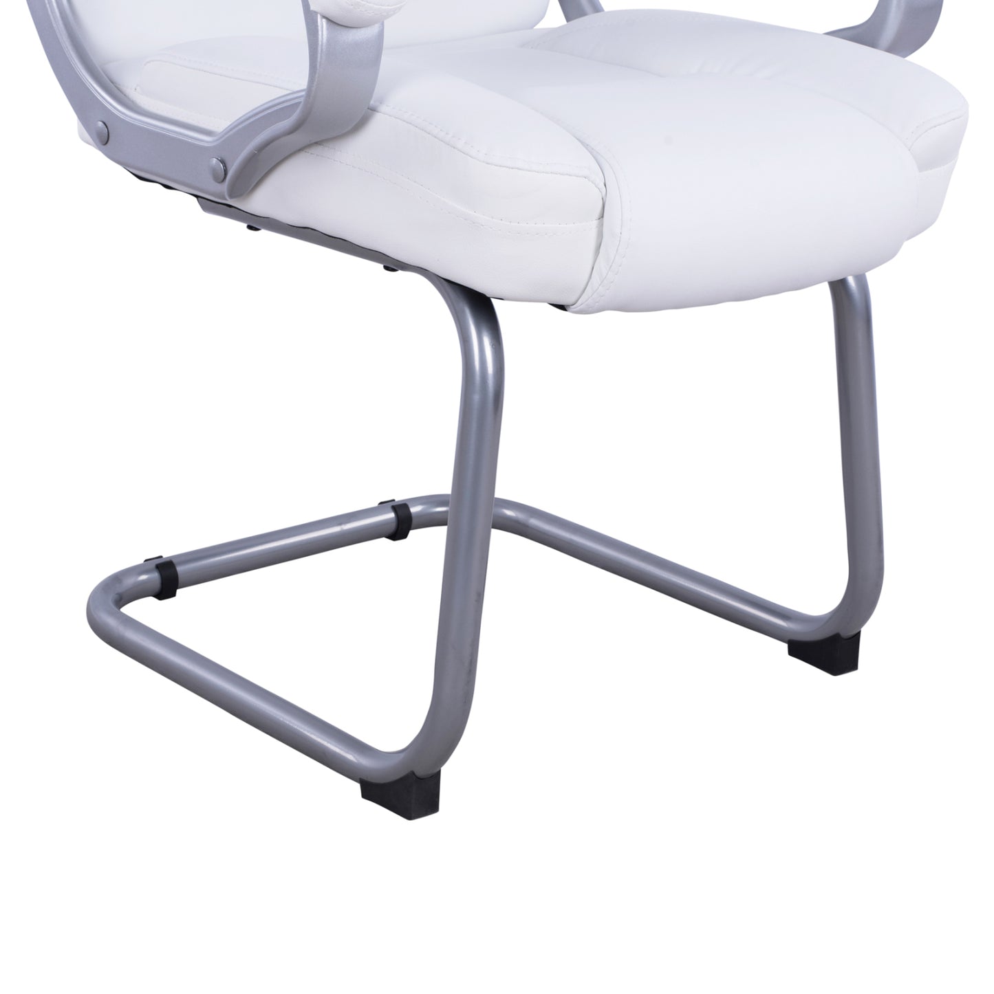 Visitor's Chair With White Pu Sora Hm1144.02 63x67x112 Cm