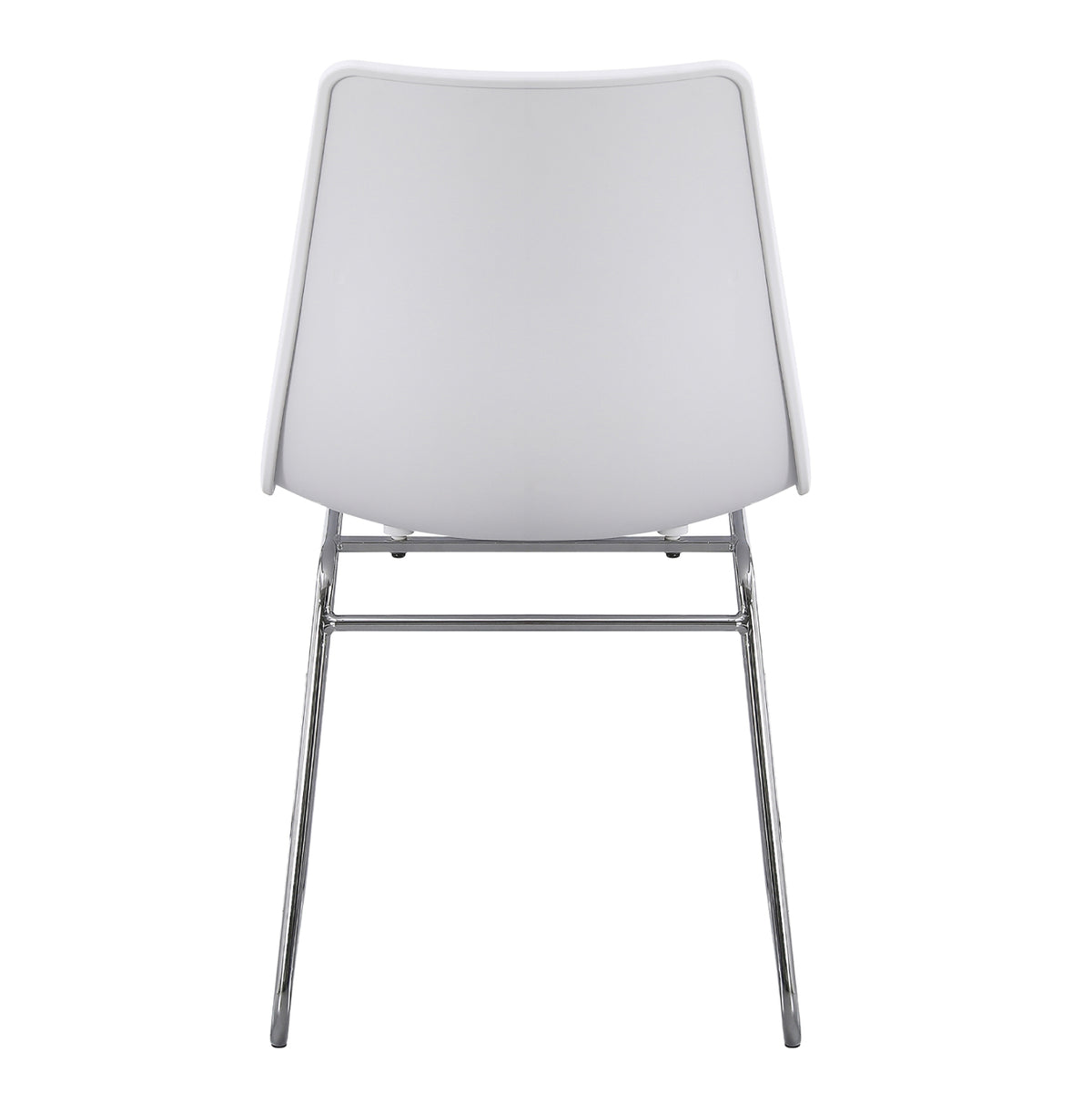 Chair Hygge Hm18485.01 Polypropylene In White--metal Chromed Legs 42x44x77hcm.