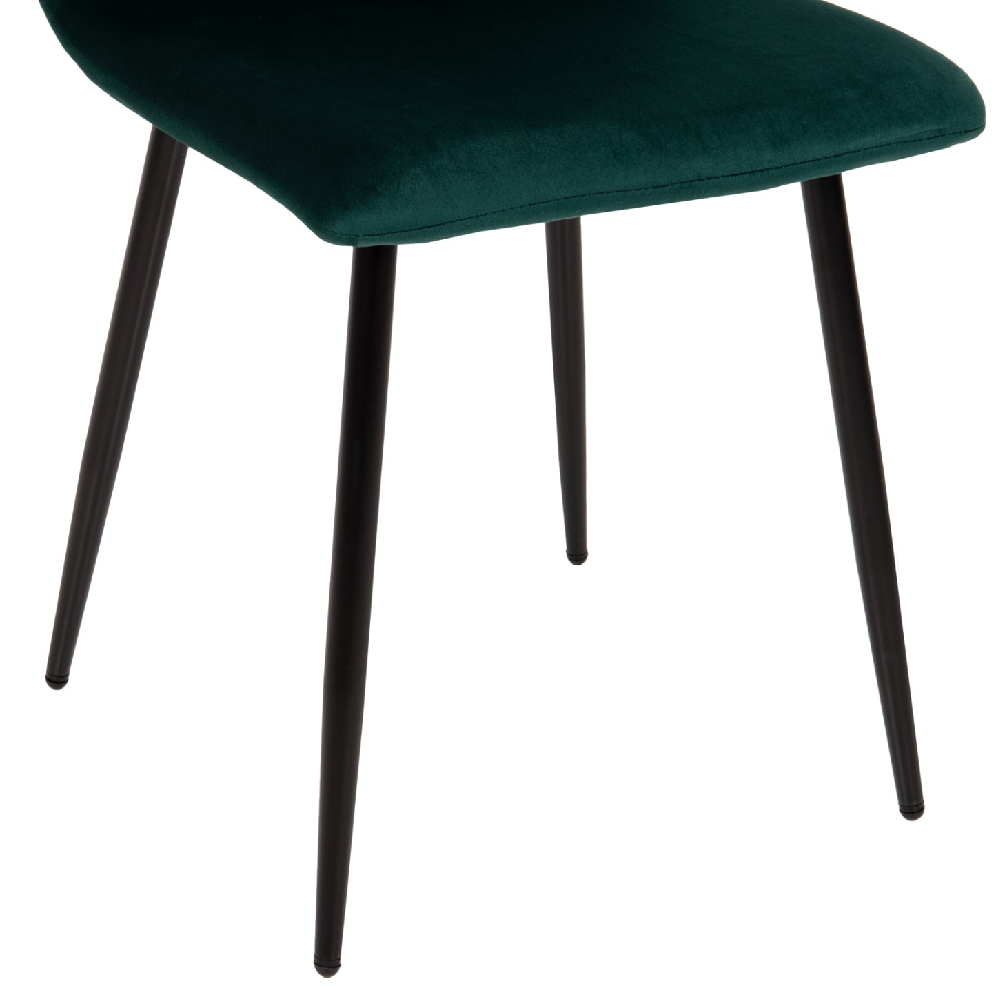 Dining Chair Latrell Hm8587.03 Cypress Green Velvet & Black Metal Legs 43x54x88hcm.