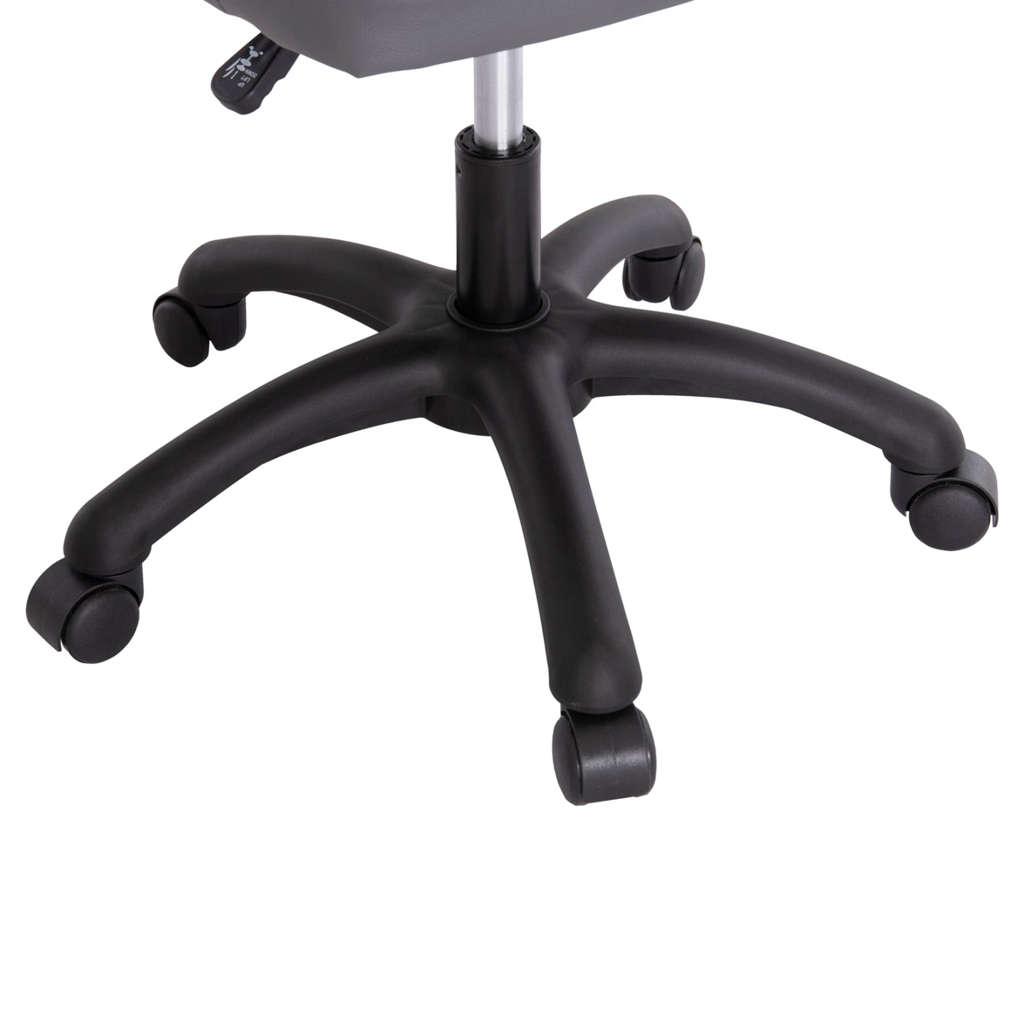 Office Chair Portima Hm1197.03 Grey Pvc-black Frame & Base 66.5x60x97hcm.