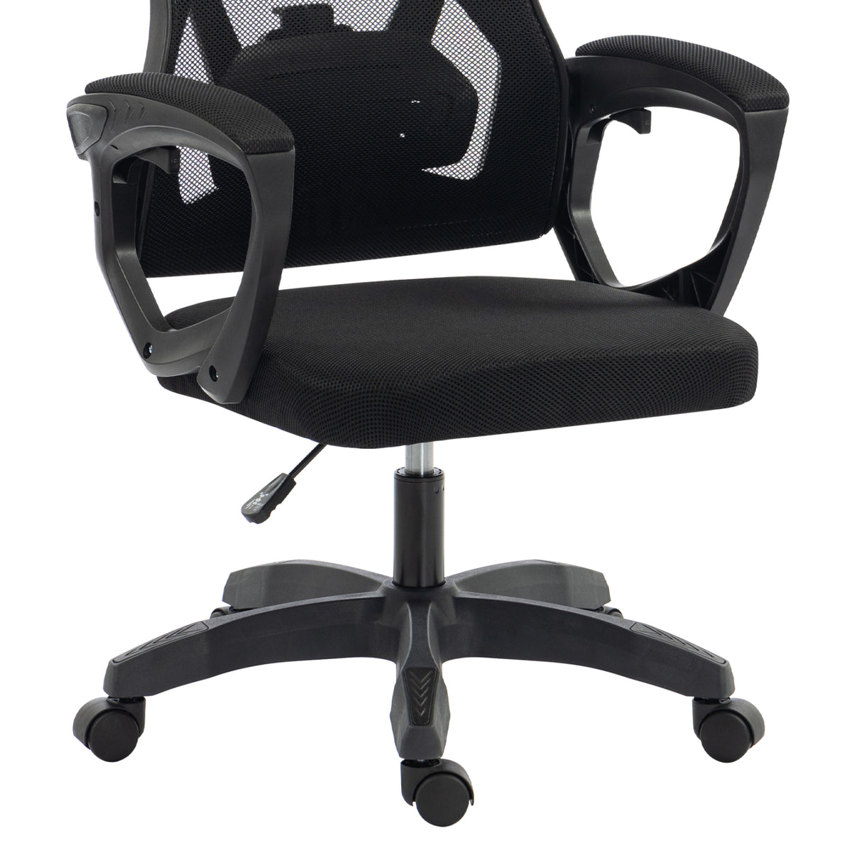 Office Chair Salas Hm1223.01 Polypropylene & Mesh In Black 60x60x118-128hcm.
