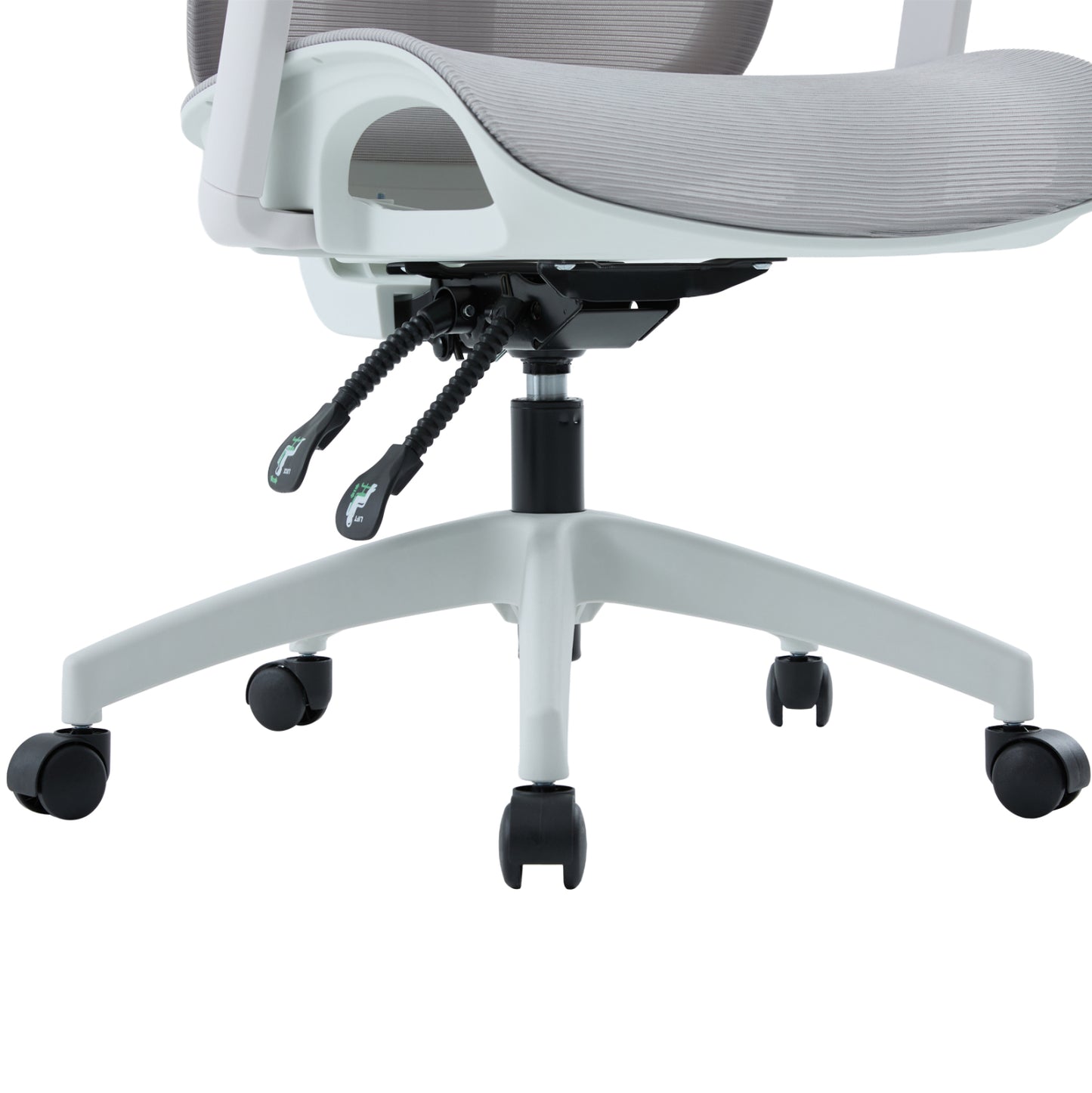 Office Chair Apex Hm1227.02 White Pp--light Grey Mesh Fabric 68x68x120-130hcm.